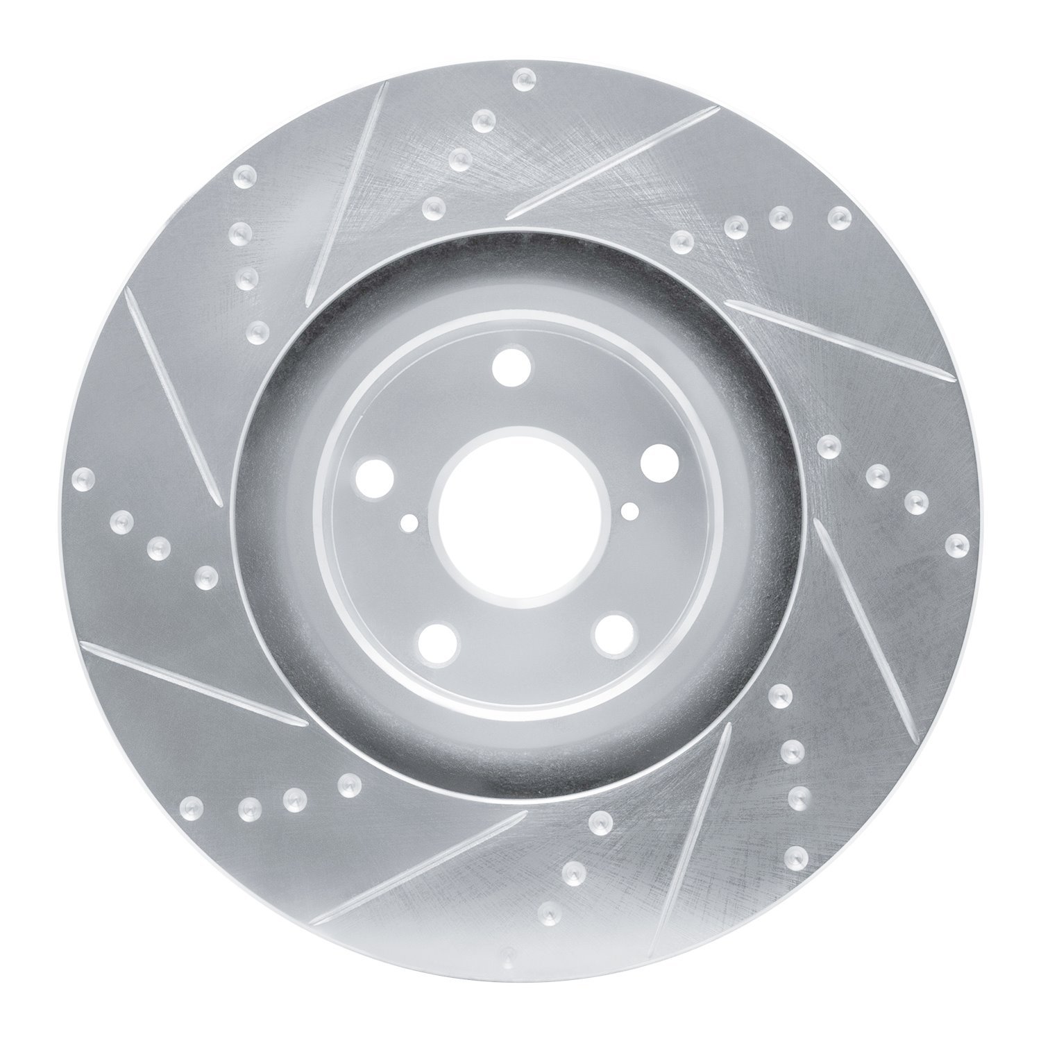 631-75027D Drilled/Slotted Brake Rotor [Silver], 2009-2011 Lexus/Toyota/Scion, Position: Left Front