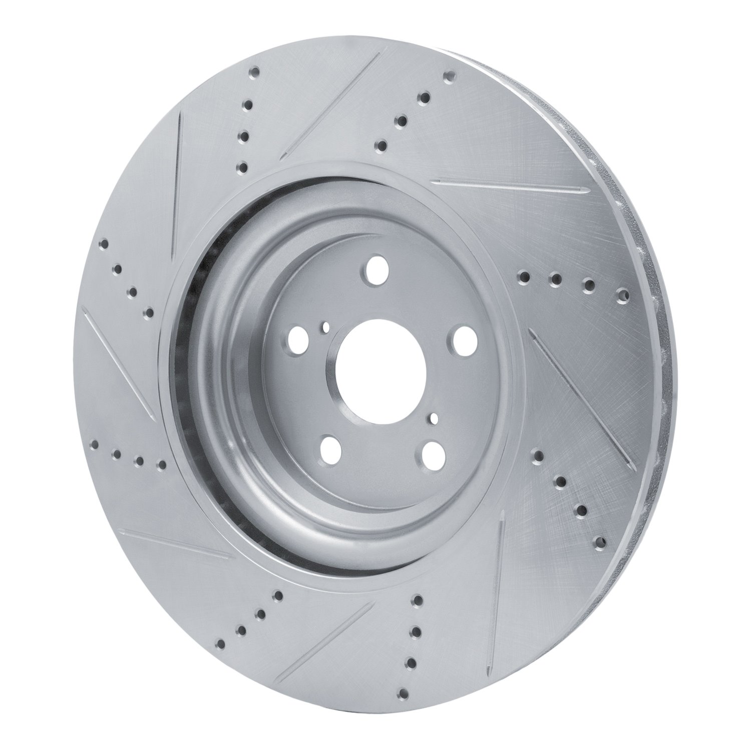 631-75031D Drilled/Slotted Brake Rotor [Silver], 2010-2017 Lexus/Toyota/Scion, Position: Right Front