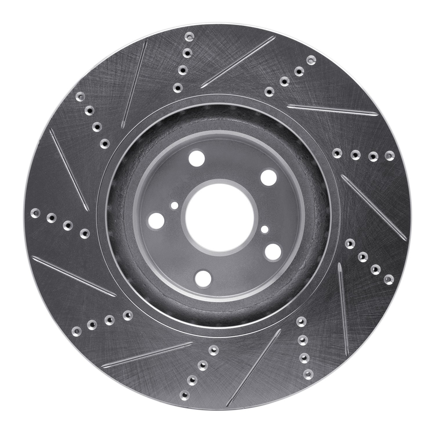 631-75033D Drilled/Slotted Brake Rotor [Silver], 2011-2020 Lexus/Toyota/Scion, Position: Right Front