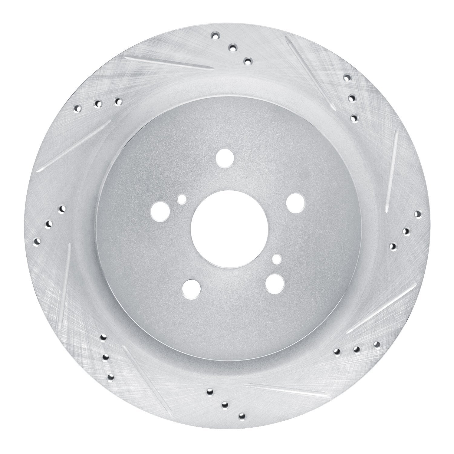 631-75042R Drilled/Slotted Brake Rotor [Silver], Fits Select Lexus/Toyota/Scion, Position: Rear Right