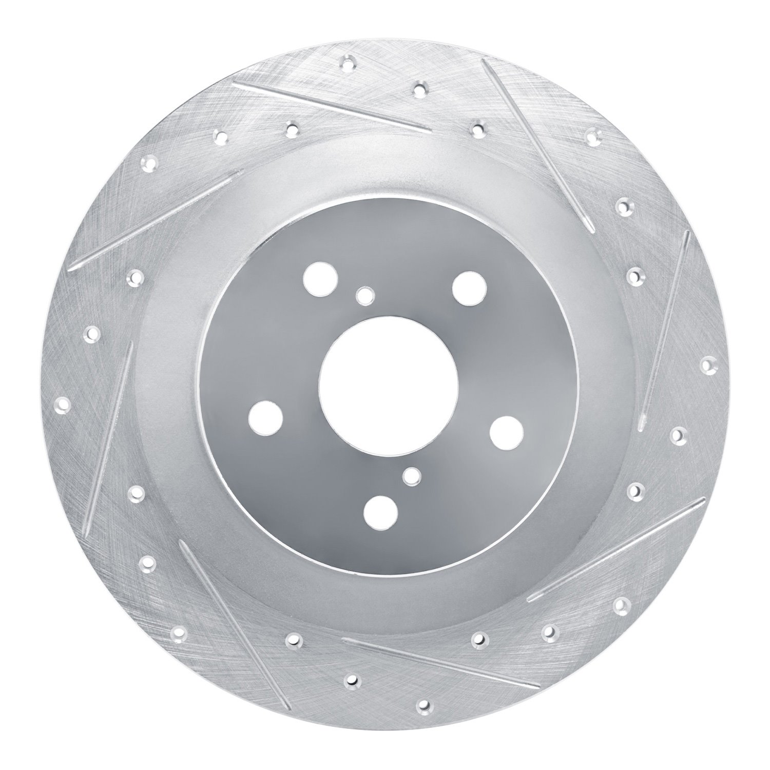 631-75059R Drilled/Slotted Brake Rotor [Silver], Fits Select Lexus/Toyota/Scion, Position: Rear Right
