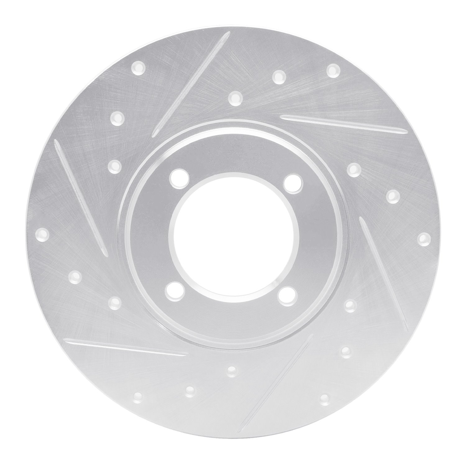 631-76007L Drilled/Slotted Brake Rotor [Silver], 1976-1981 Lexus/Toyota/Scion, Position: Front Left