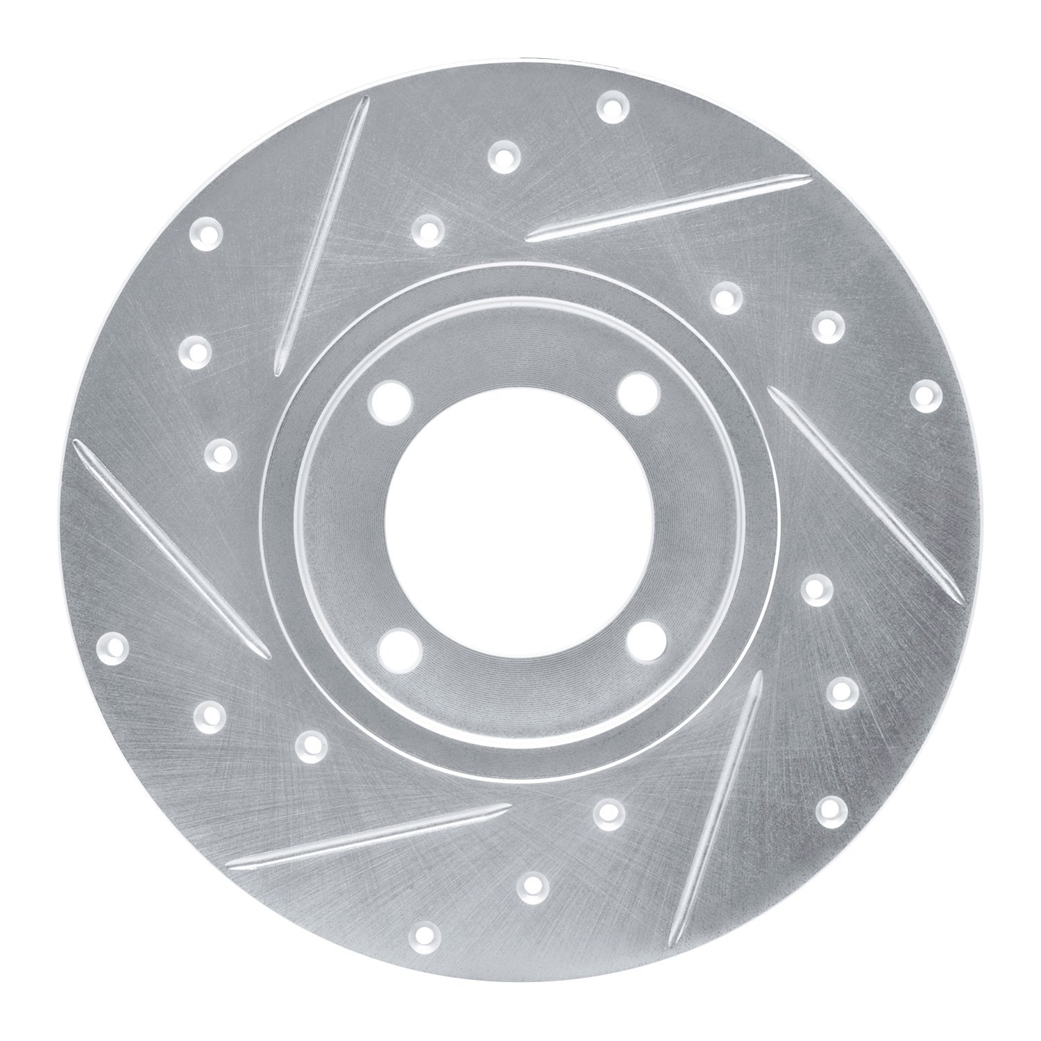 631-76007R Drilled/Slotted Brake Rotor [Silver], 1976-1981 Lexus/Toyota/Scion, Position: Front Right