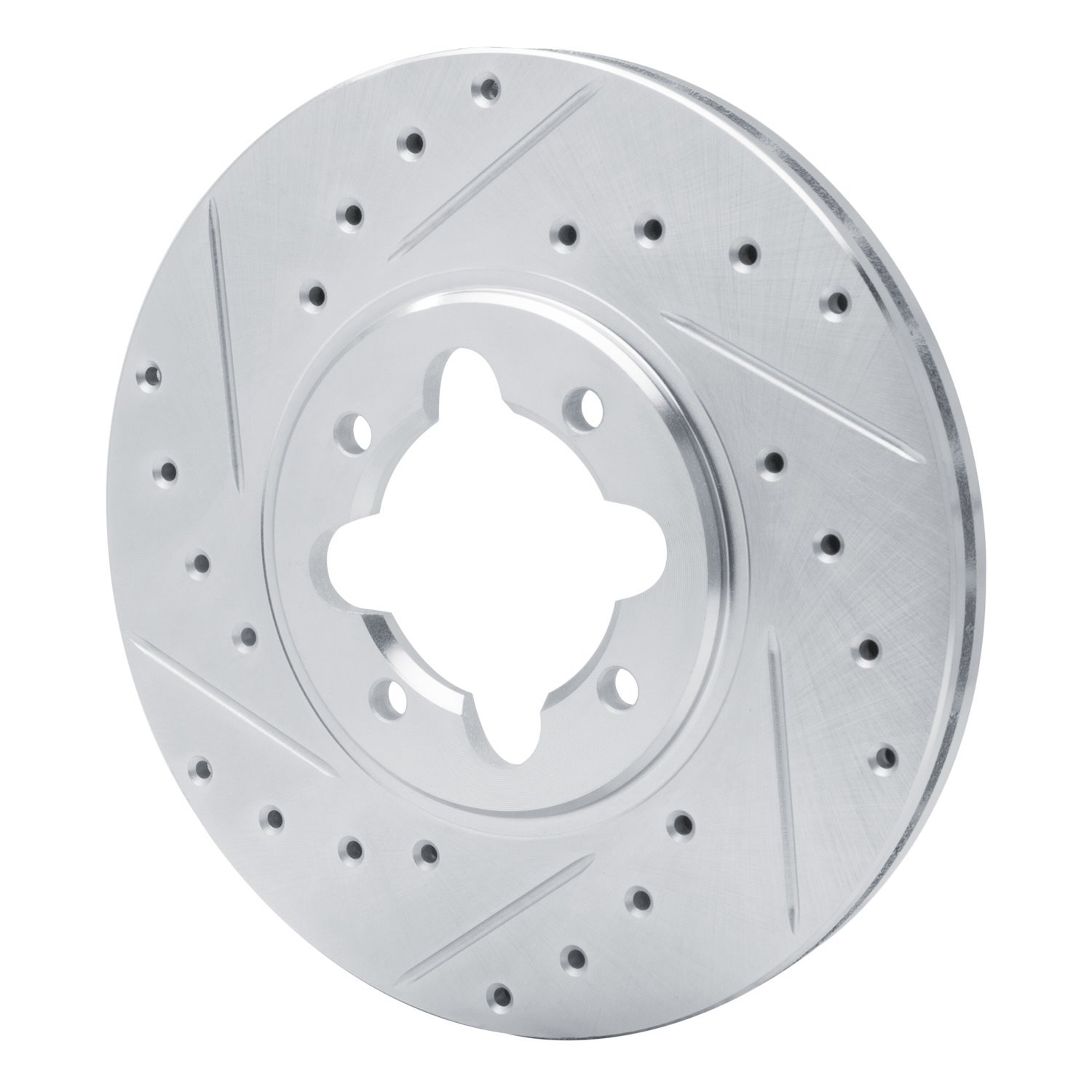 631-76013L Drilled/Slotted Brake Rotor [Silver], 1982-1985 Lexus/Toyota/Scion, Position: Front Left
