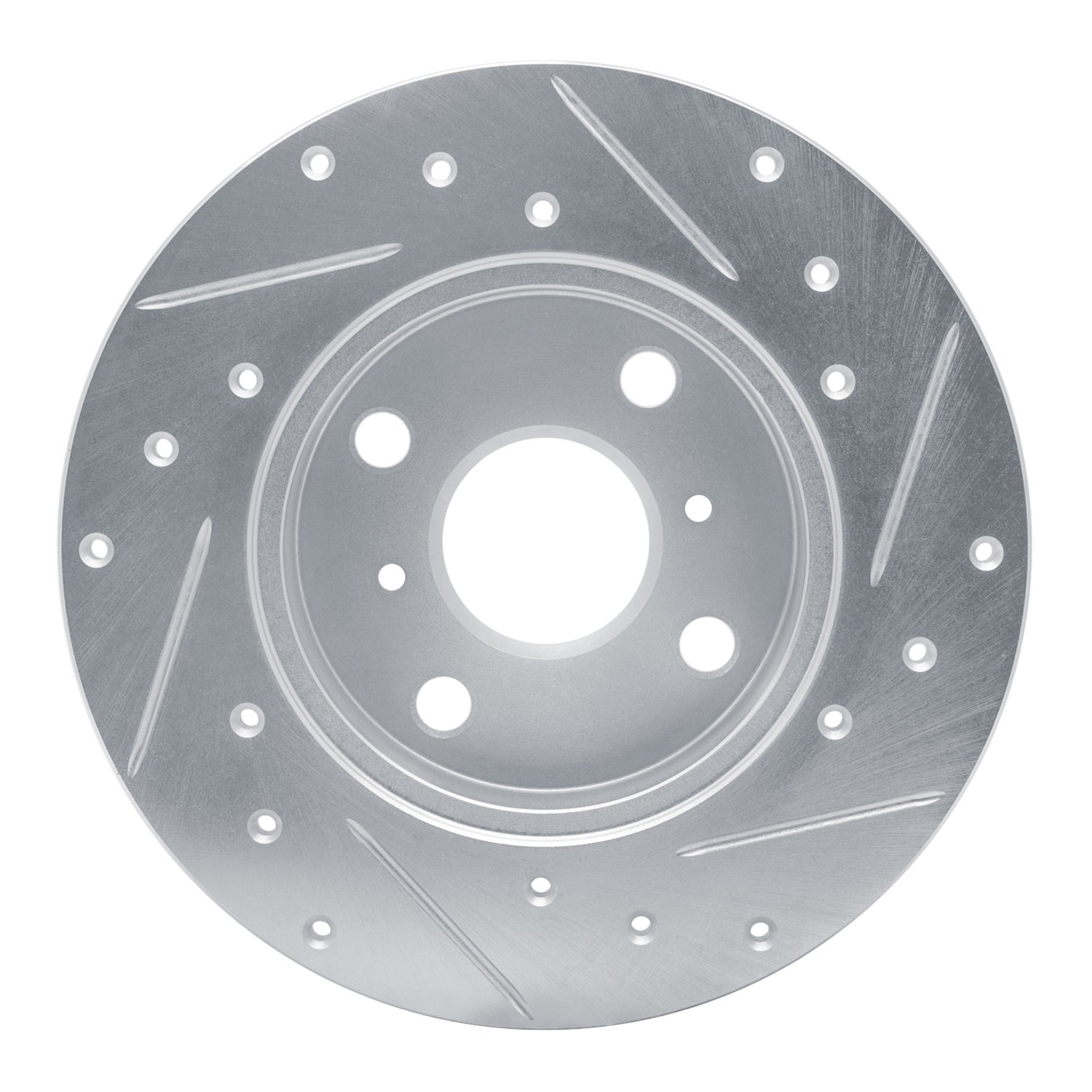 631-76017L Drilled/Slotted Brake Rotor [Silver], 1983-1990 Lexus/Toyota/Scion, Position: Front Left