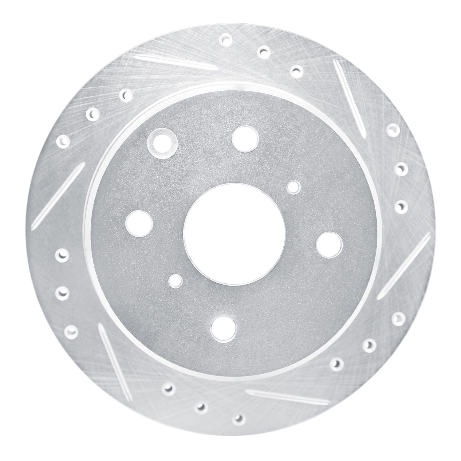 631-76019R Drilled/Slotted Brake Rotor [Silver], 1983-1984 Lexus/Toyota/Scion, Position: Rear Right
