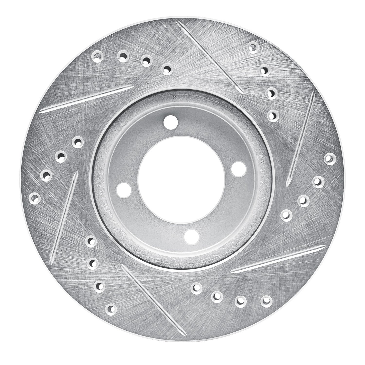 631-76020L Drilled/Slotted Brake Rotor [Silver], 1984-1987 Lexus/Toyota/Scion, Position: Front Left
