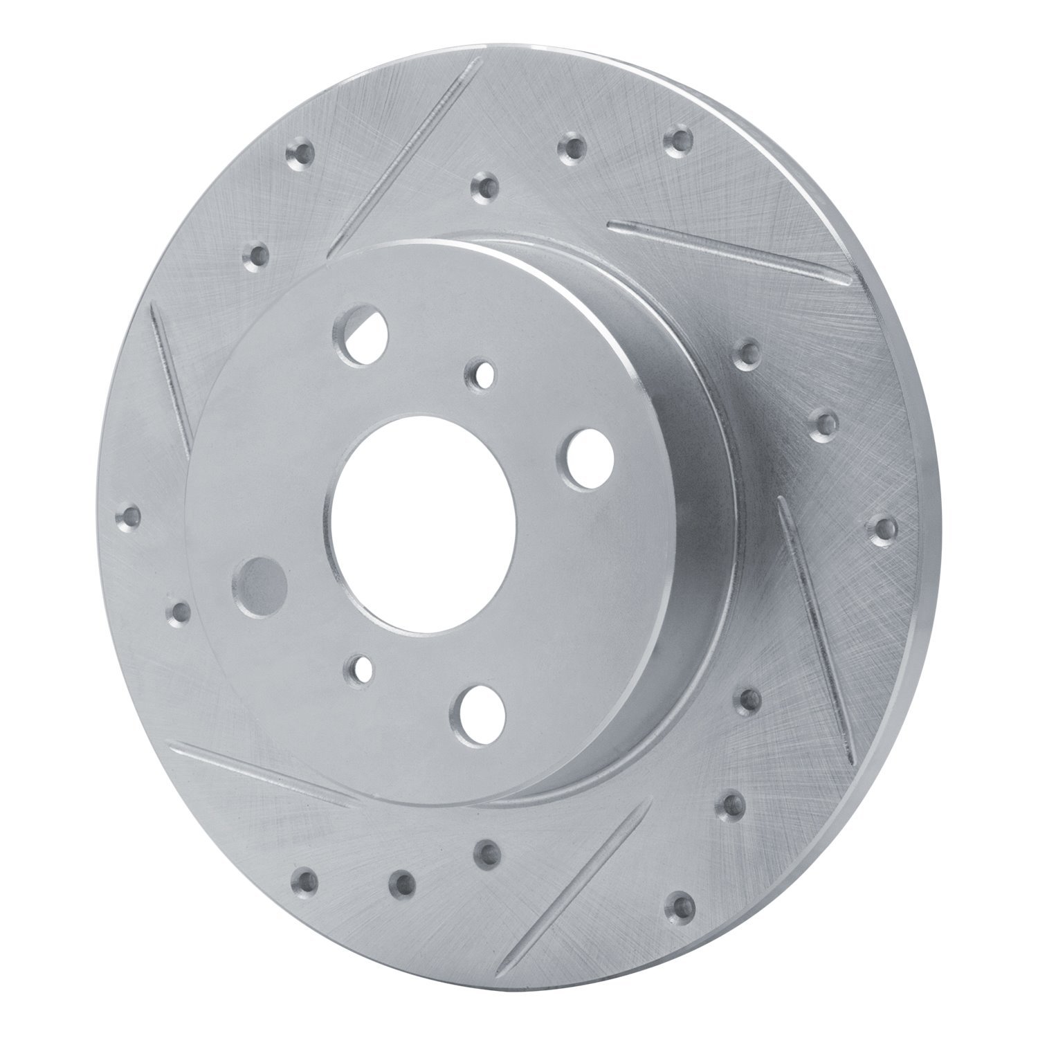 Drilled/Slotted Brake Rotor [Silver], 1984-1988 Multiple Makes/Models