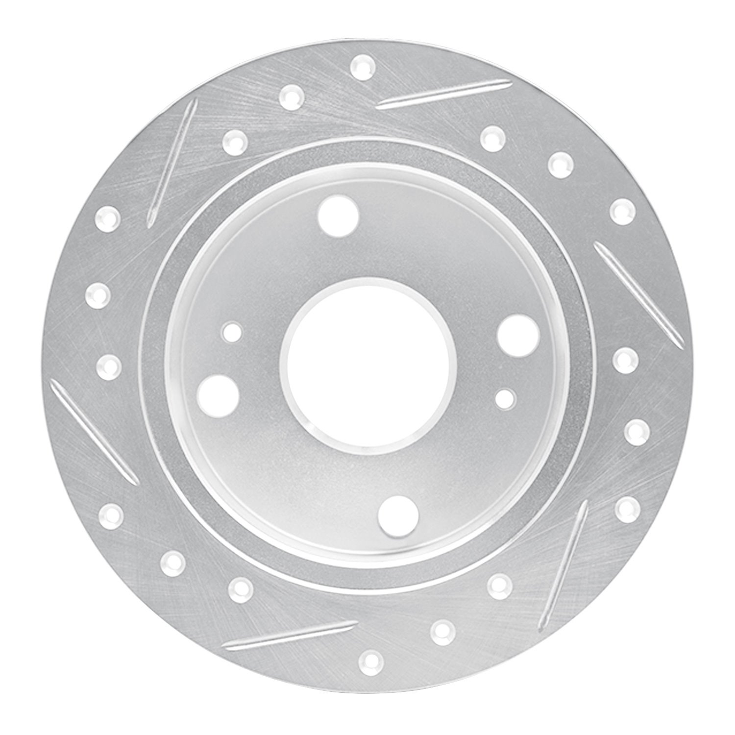 631-76023R Drilled/Slotted Brake Rotor [Silver], 1985-1987 Lexus/Toyota/Scion, Position: Rear Right