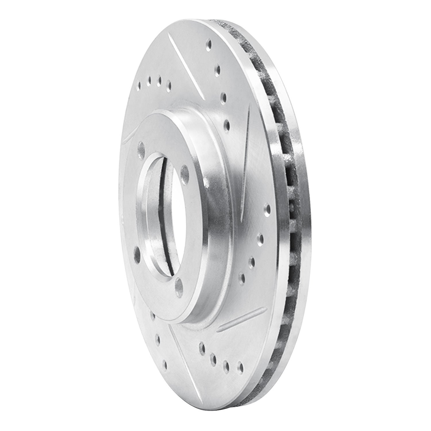 631-76024R Drilled/Slotted Brake Rotor [Silver], 1984-1987 Lexus/Toyota/Scion, Position: Front Right