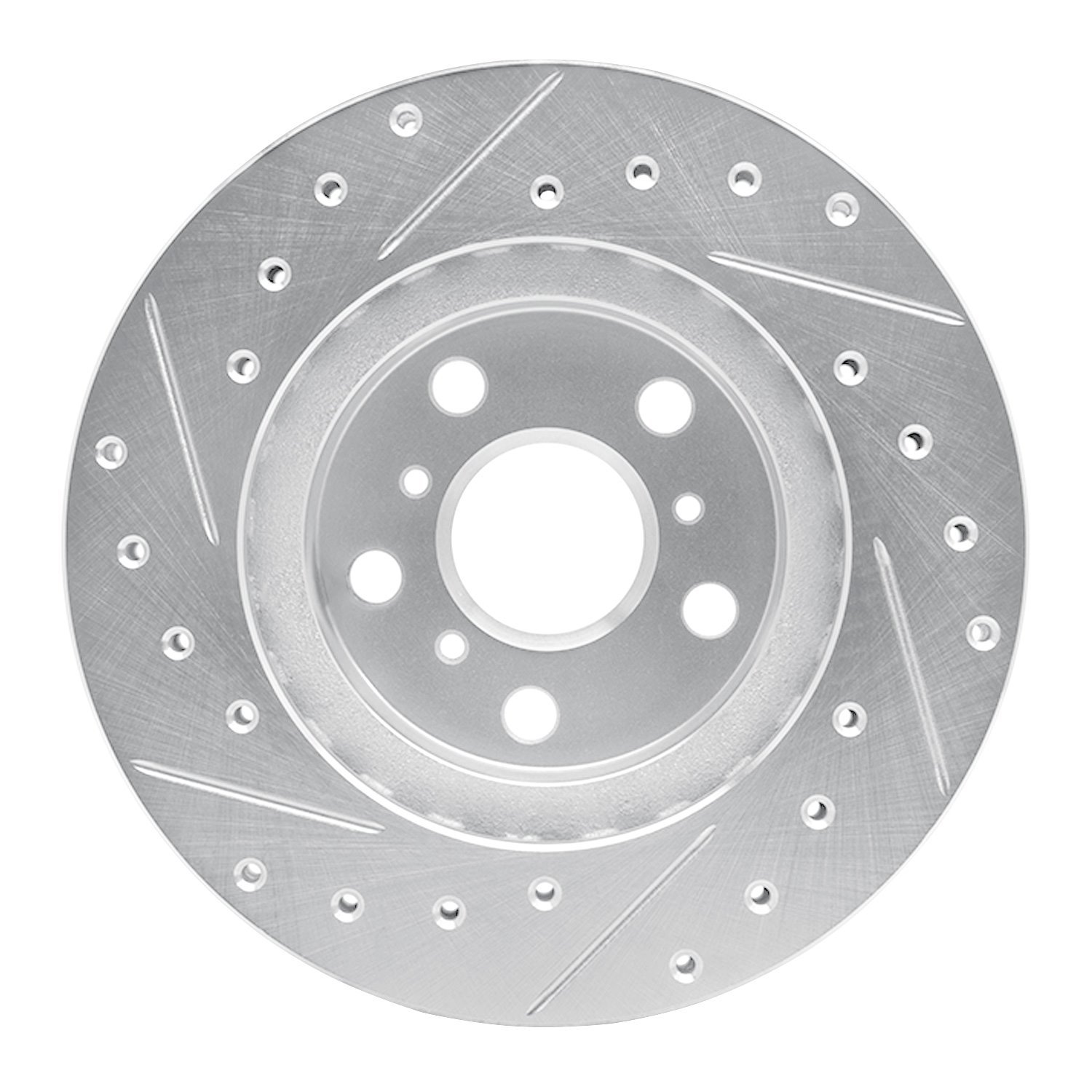 631-76027R Drilled/Slotted Brake Rotor [Silver], 1986-1989 Lexus/Toyota/Scion, Position: Front Right