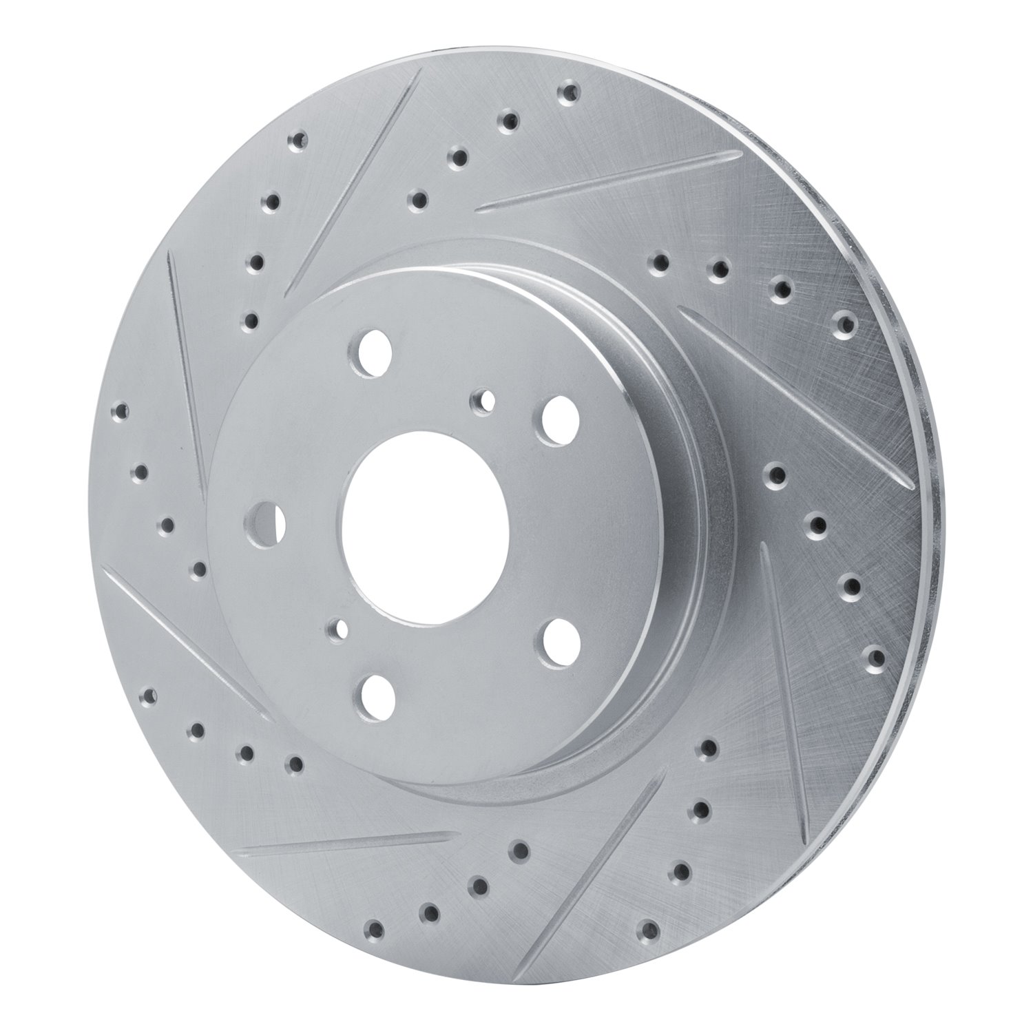 631-76028L Drilled/Slotted Brake Rotor [Silver], 1986-1992 Lexus/Toyota/Scion, Position: Front Left