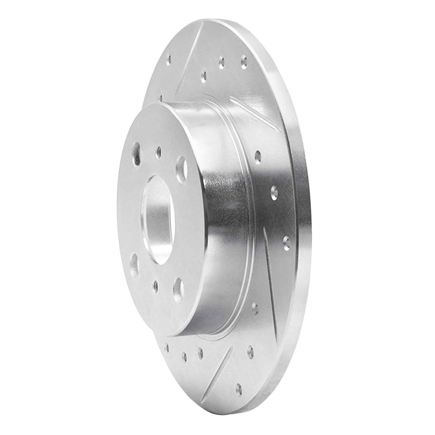 631-76031L Drilled/Slotted Brake Rotor [Silver], 1985-1986 Lexus/Toyota/Scion, Position: Rear Left