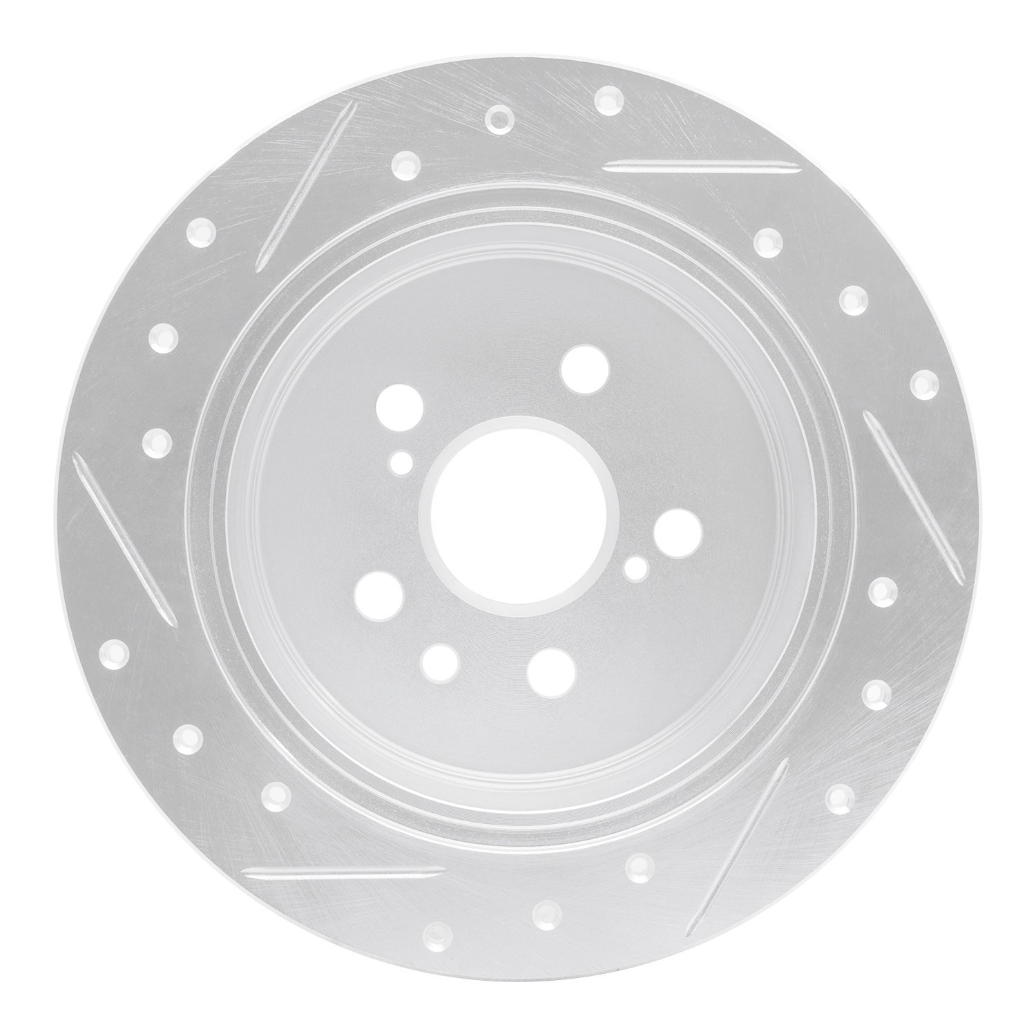 631-76038R Drilled/Slotted Brake Rotor [Silver], 1988-1991 Lexus/Toyota/Scion, Position: Rear Right