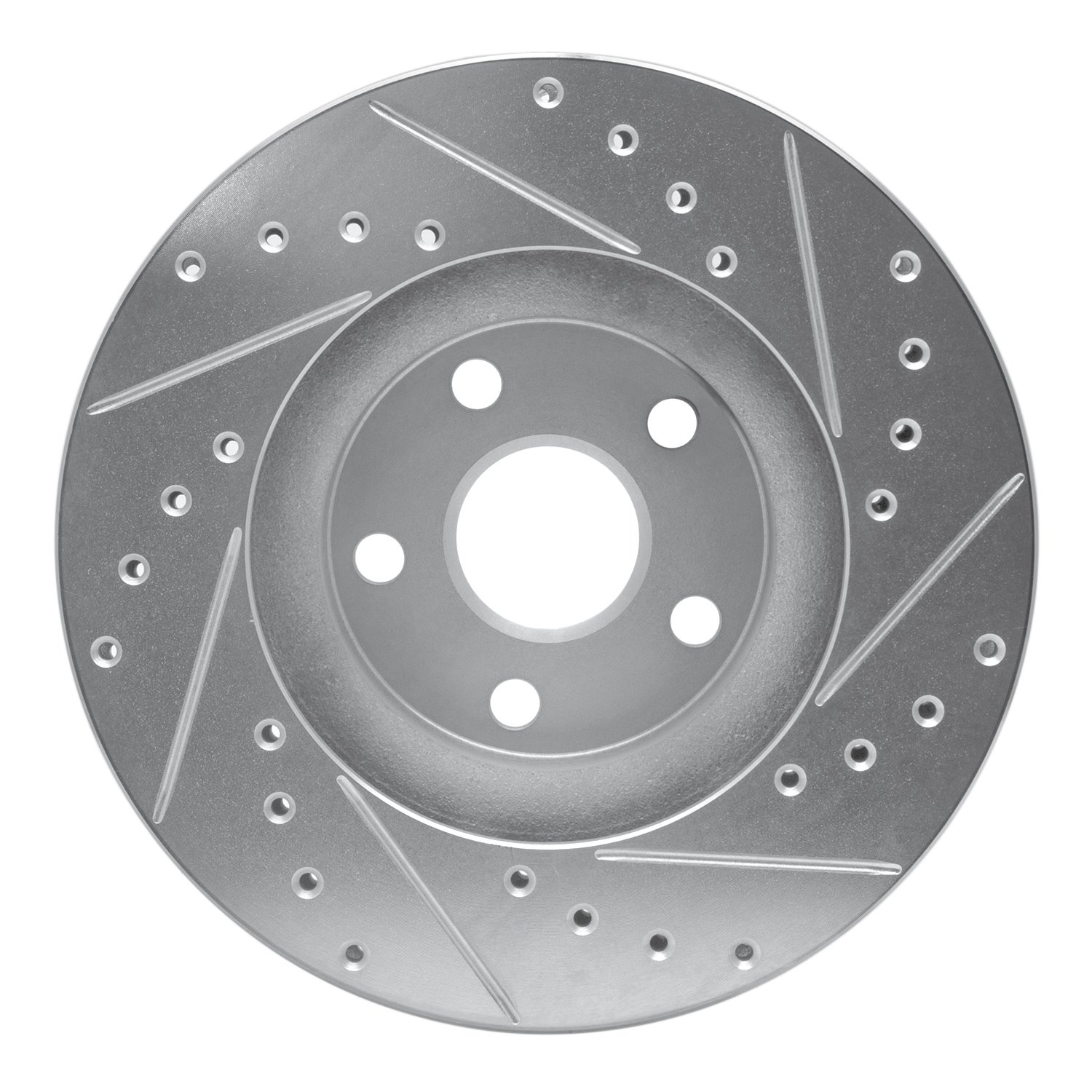 631-76042L Drilled/Slotted Brake Rotor [Silver], 1987-1991 Lexus/Toyota/Scion, Position: Front Left