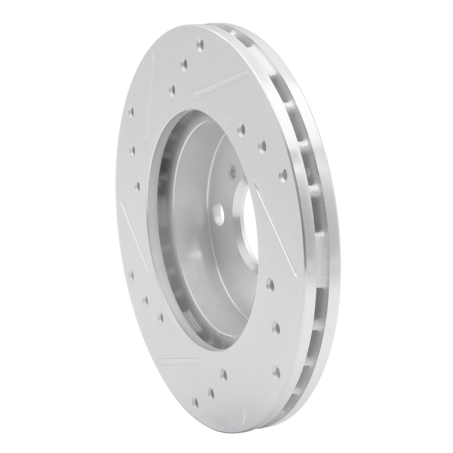 631-76043R Drilled/Slotted Brake Rotor [Silver], 1990-1991 Lexus/Toyota/Scion, Position: Front Right