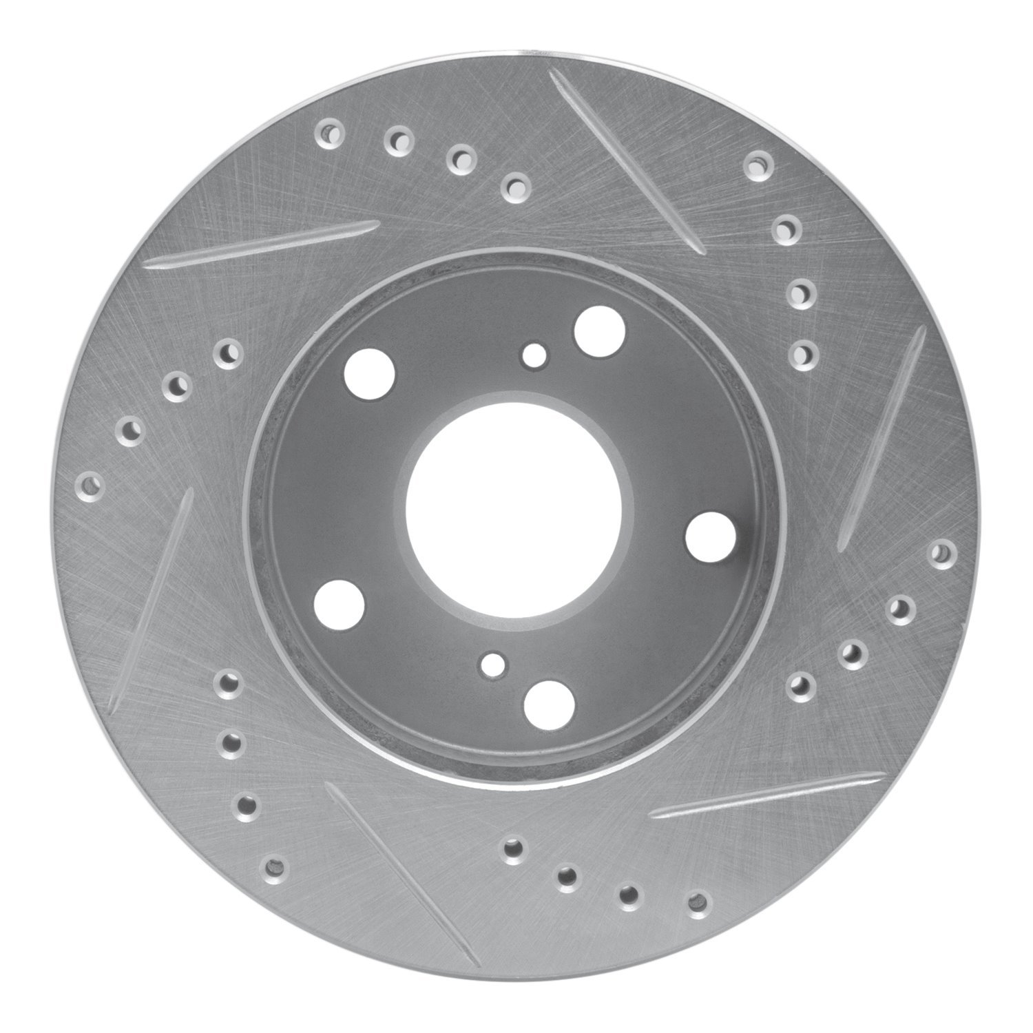 631-76051L Drilled/Slotted Brake Rotor [Silver], 1992-2001 Lexus/Toyota/Scion, Position: Front Left