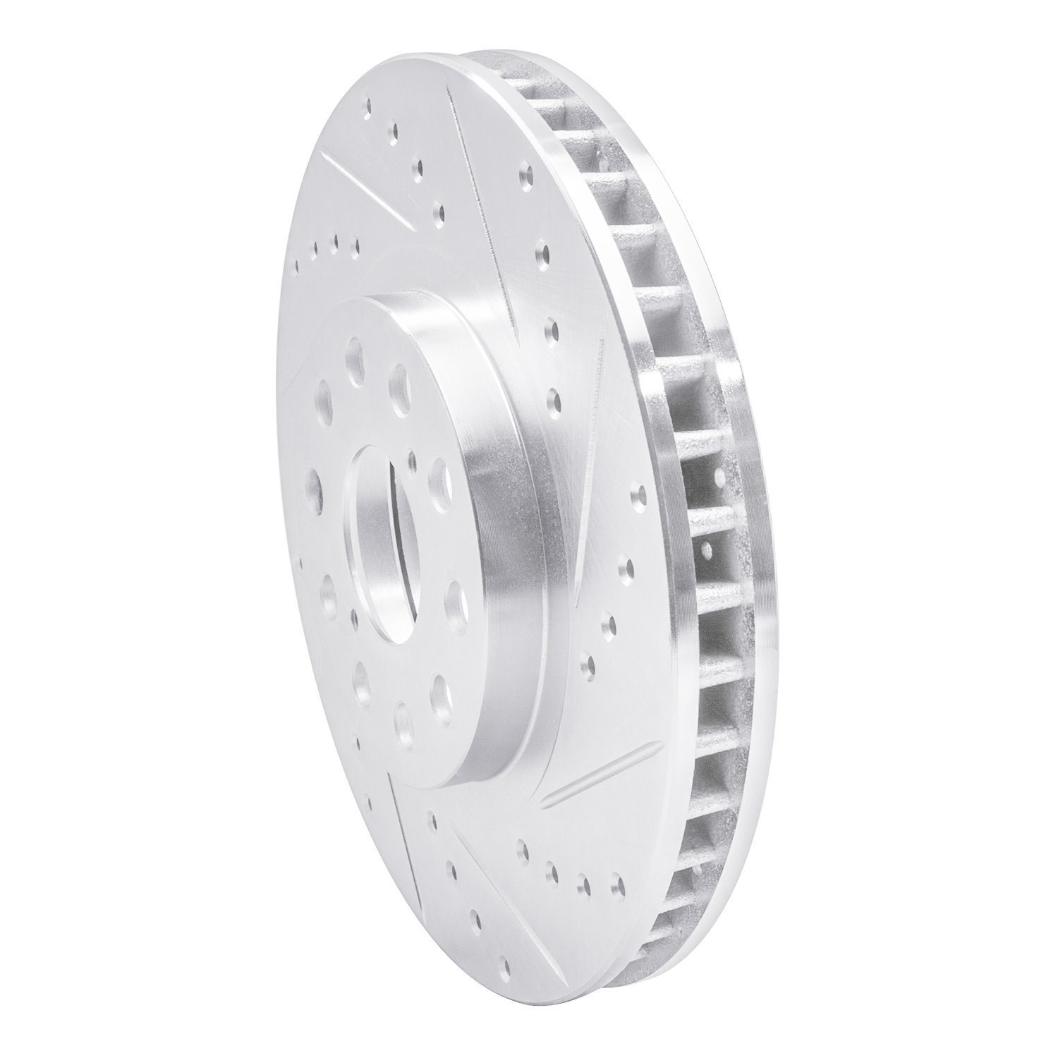 631-76061R Drilled/Slotted Brake Rotor [Silver], 1993-1998 Lexus/Toyota/Scion, Position: Front Right