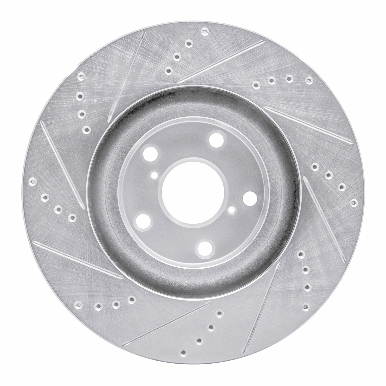 631-76062D Drilled/Slotted Brake Rotor [Silver], 1993-1998 Lexus/Toyota/Scion, Position: Left Front