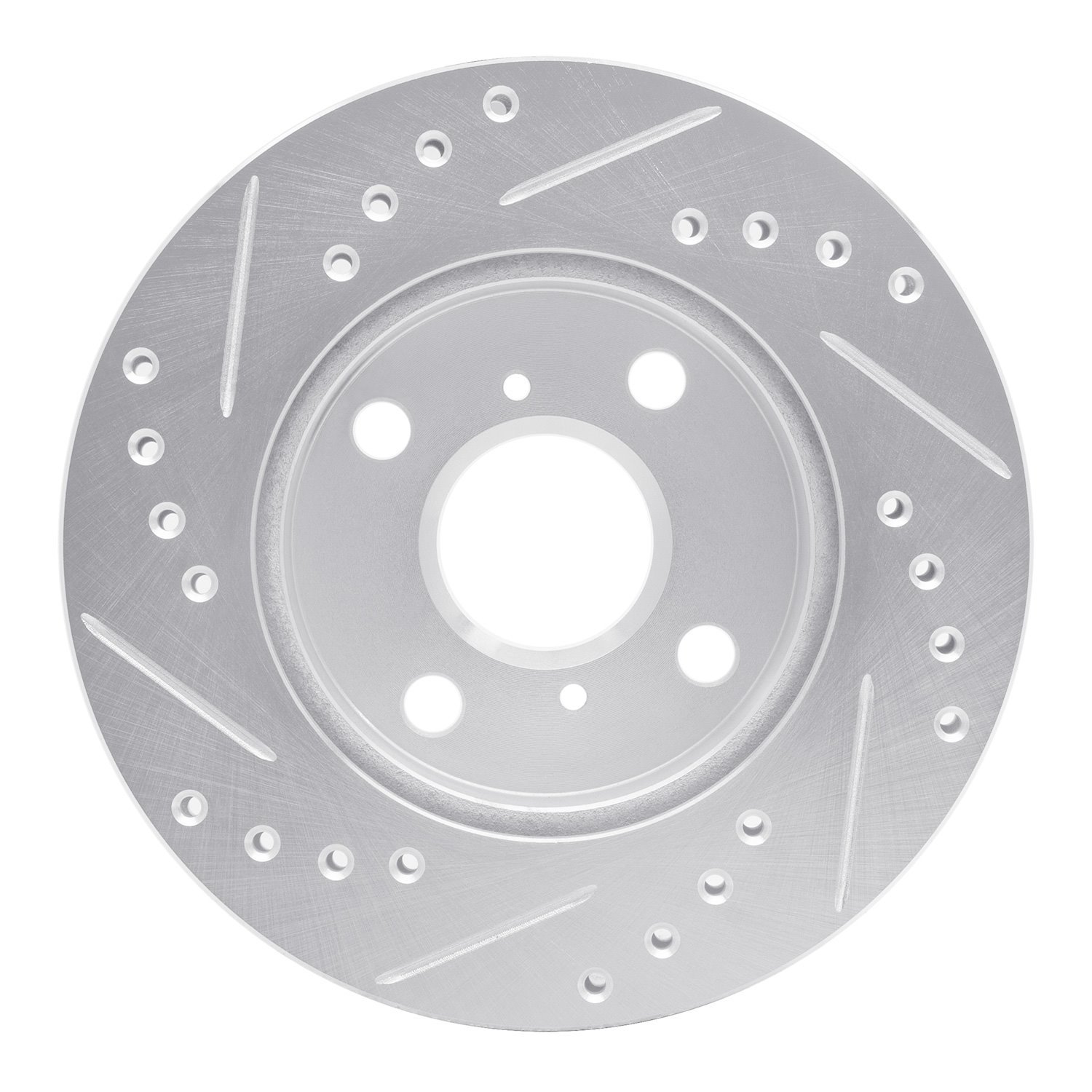 631-76070R Drilled/Slotted Brake Rotor [Silver], 1999-2005 Lexus/Toyota/Scion, Position: Front Right