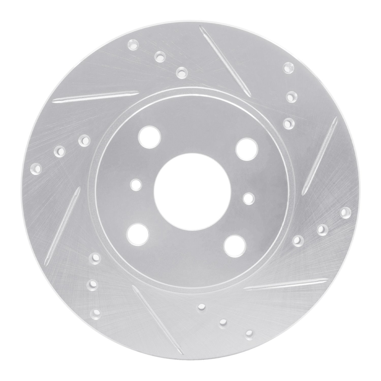 631-76072R Drilled/Slotted Brake Rotor [Silver], 2000-2005 Lexus/Toyota/Scion, Position: Front Right