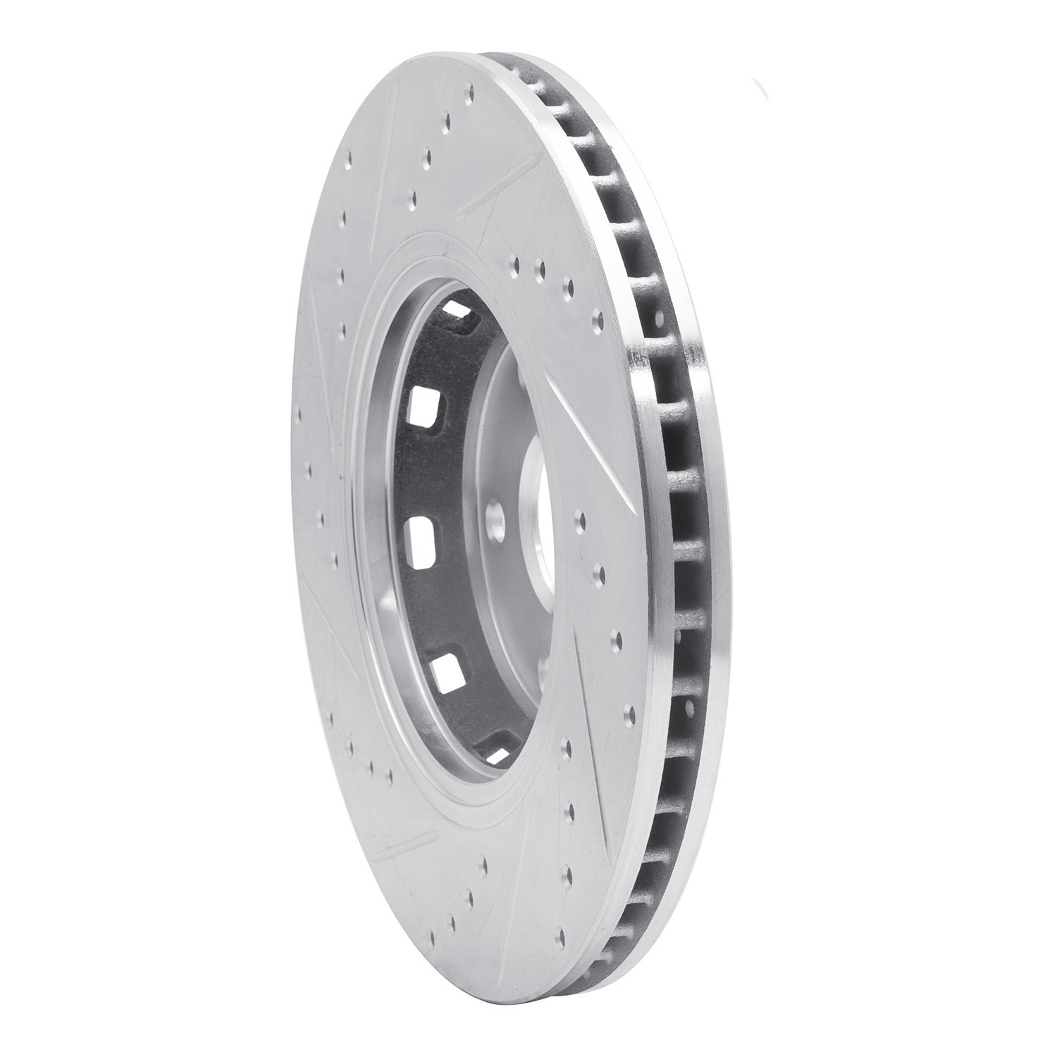631-76085R Drilled/Slotted Brake Rotor [Silver], 2009-2015 Lexus/Toyota/Scion, Position: Front Right