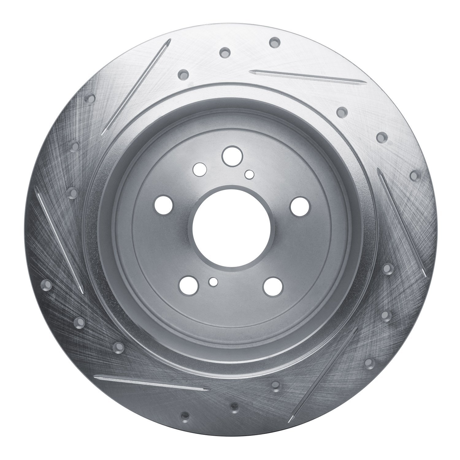 631-76086R Drilled/Slotted Brake Rotor [Silver], 2009-2015 Lexus/Toyota/Scion, Position: Rear Right