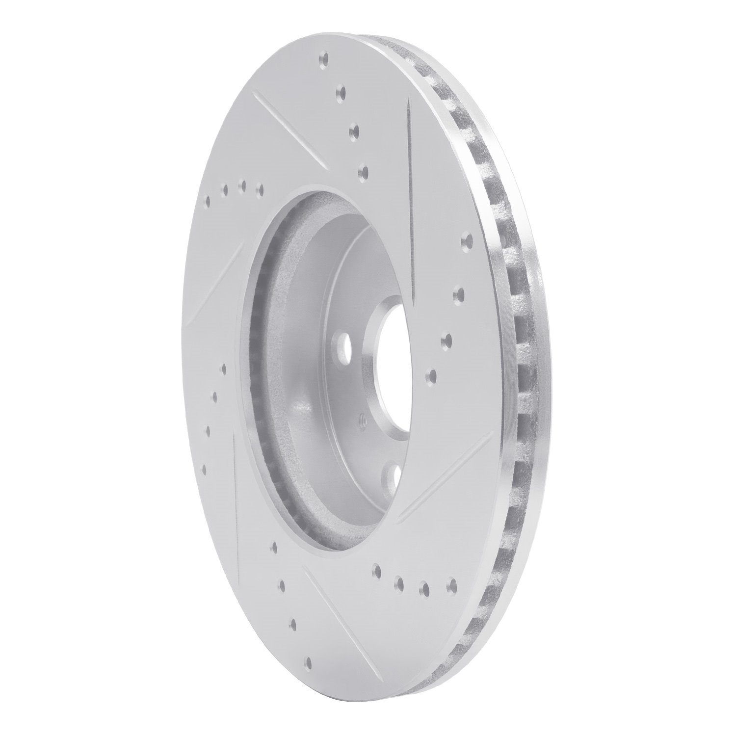 631-76088L Drilled/Slotted Brake Rotor [Silver], 2012-2018 Lexus/Toyota/Scion, Position: Front Left