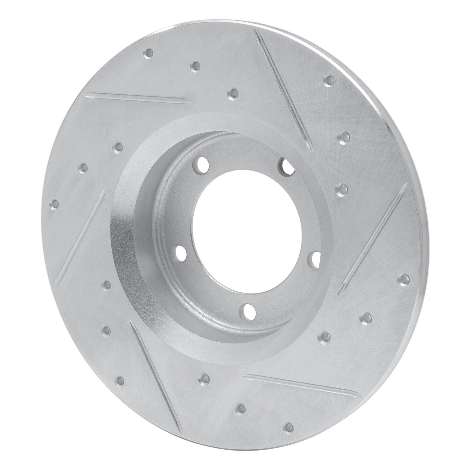 631-76092L Drilled/Slotted Brake Rotor [Silver], 1975-1983 Lexus/Toyota/Scion, Position: Front Left
