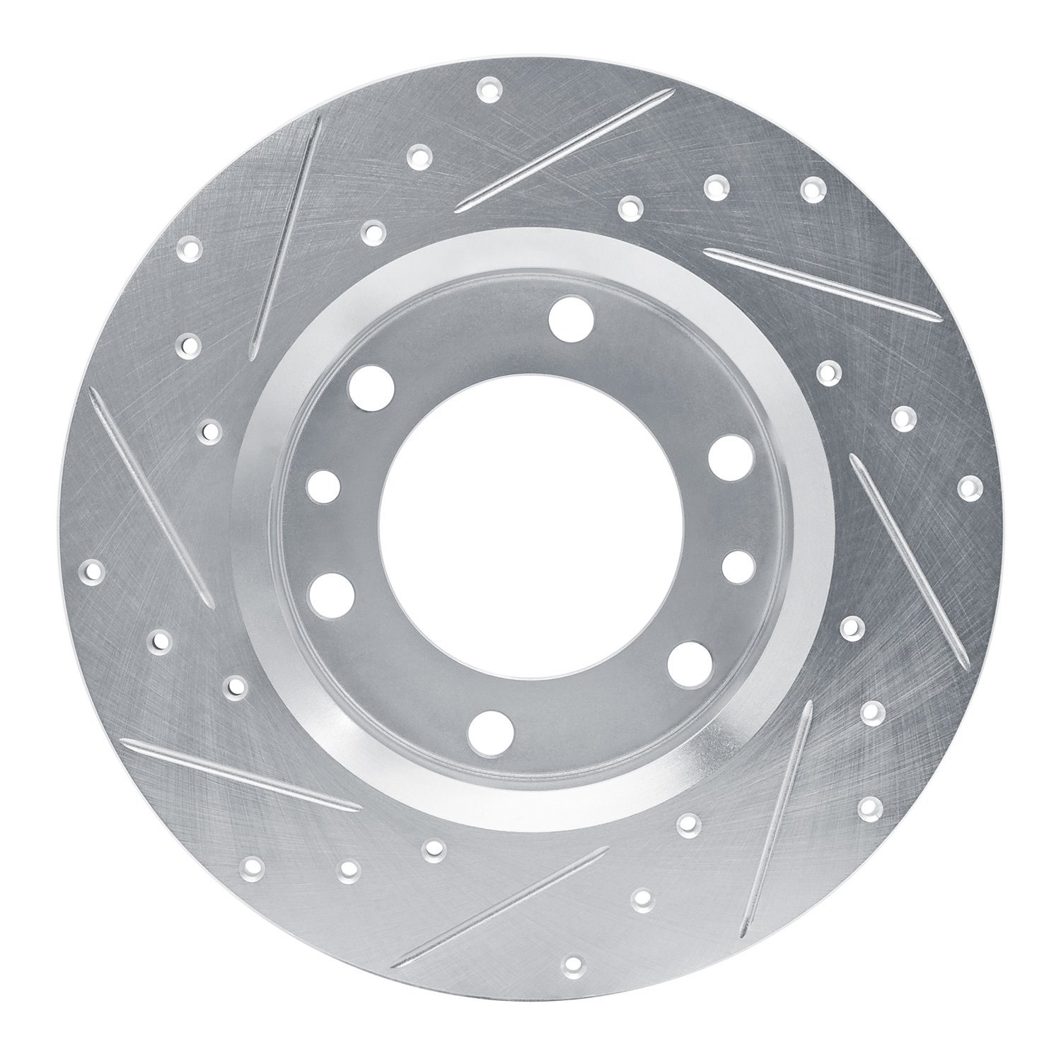 631-76095R Drilled/Slotted Brake Rotor [Silver], 1981-1985 Lexus/Toyota/Scion, Position: Front Right