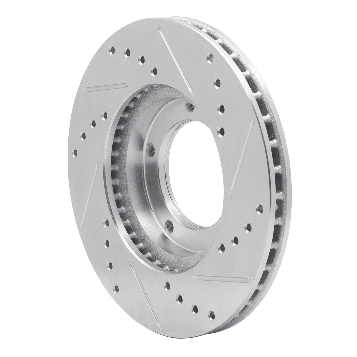 631-76096L Drilled/Slotted Brake Rotor [Silver], 1984-1995 Lexus/Toyota/Scion, Position: Front Left