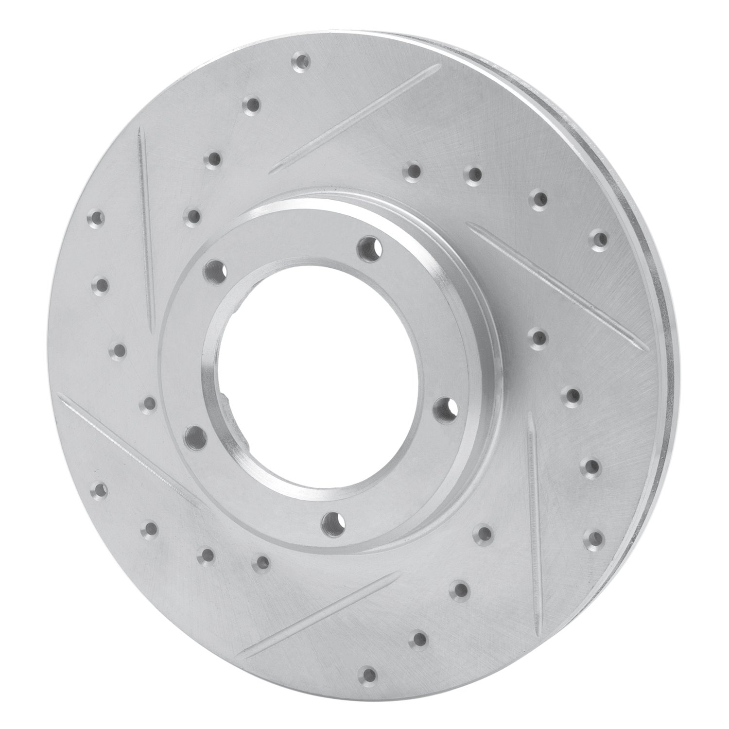 Drilled/Slotted Brake Rotor [Silver], 1985-1992 Lexus/Toyota/Scion