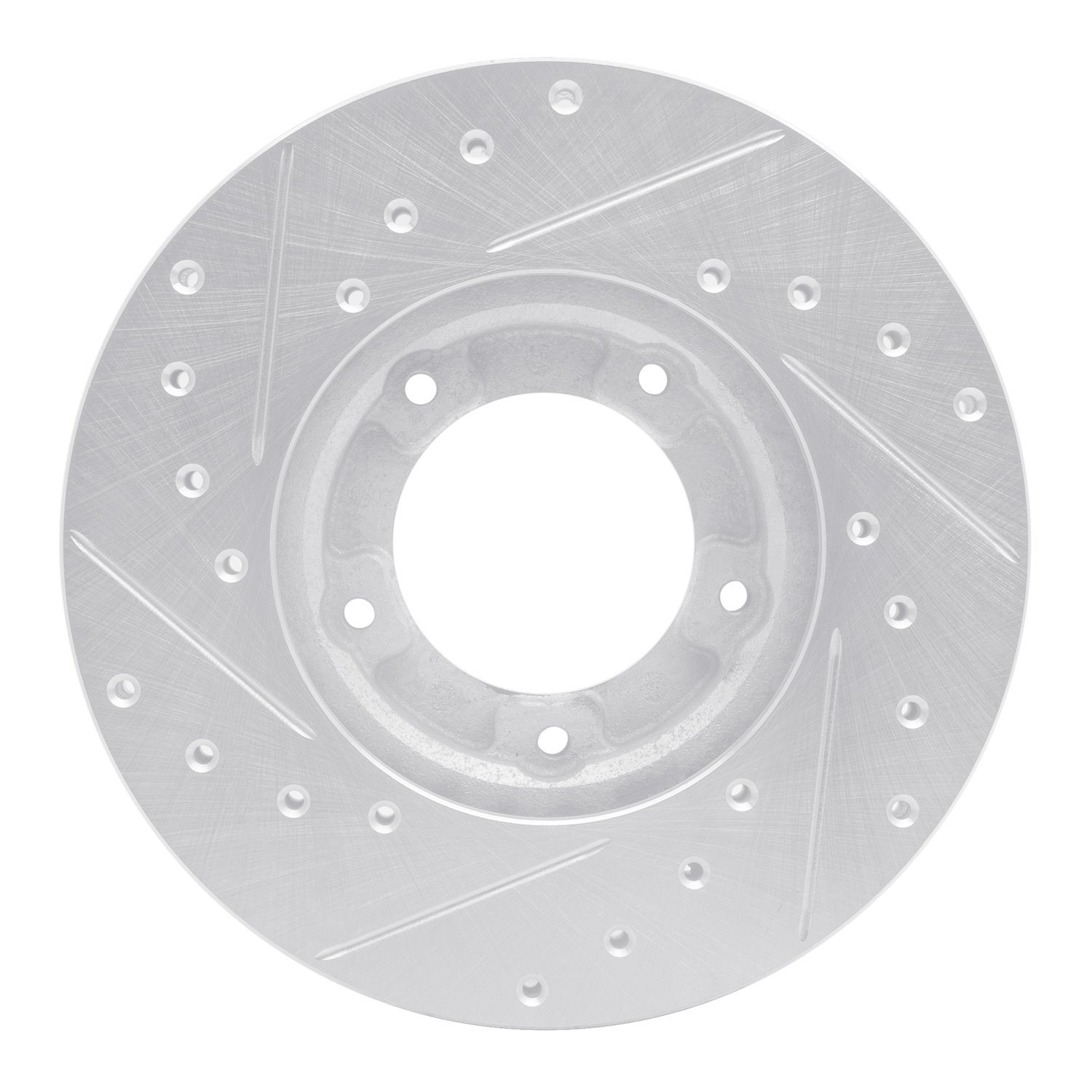 631-76098R Drilled/Slotted Brake Rotor [Silver], 1985-1992 Lexus/Toyota/Scion, Position: Front Right