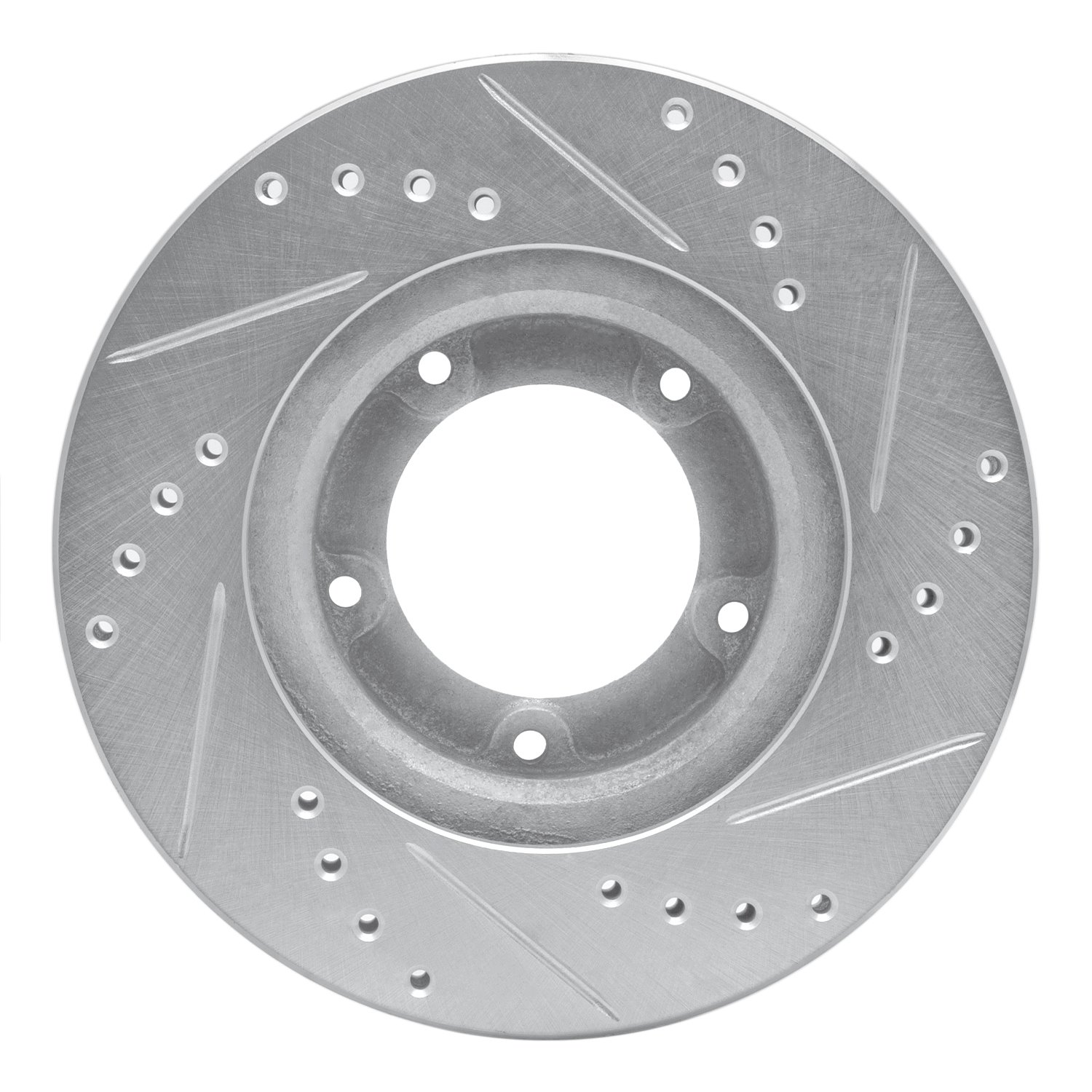 Drilled/Slotted Brake Rotor [Silver], 1989-2008 Lexus/Toyota/Scion