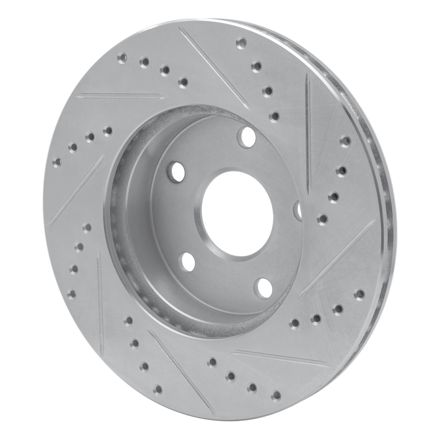 631-76109L Drilled/Slotted Brake Rotor [Silver], 1991-1997 Lexus/Toyota/Scion, Position: Front Left
