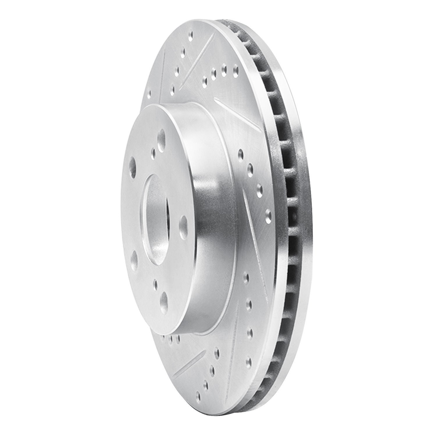 Drilled/Slotted Brake Rotor [Silver], 1991-1996 Lexus/Toyota/Scion