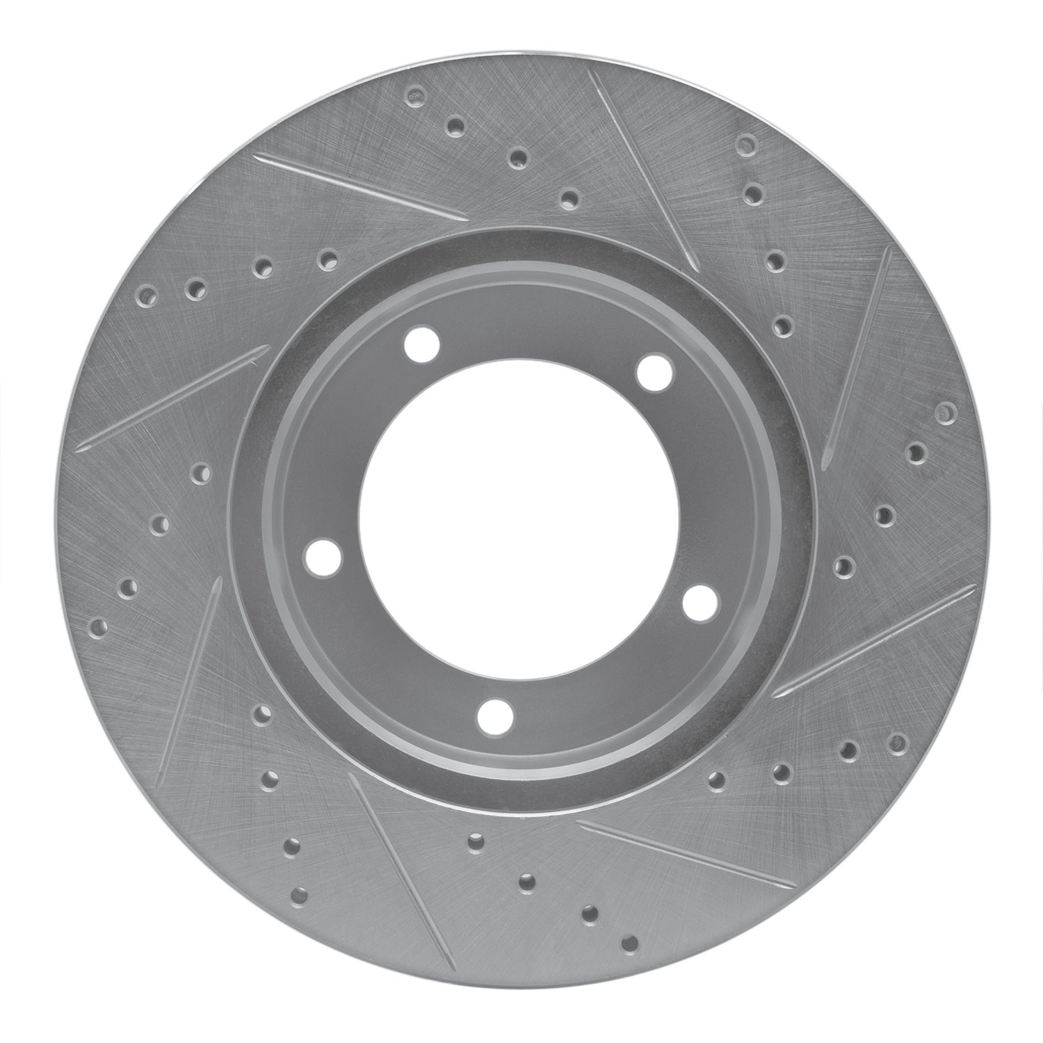 631-76112L Drilled/Slotted Brake Rotor [Silver], 1998-2007 Lexus/Toyota/Scion, Position: Front Left