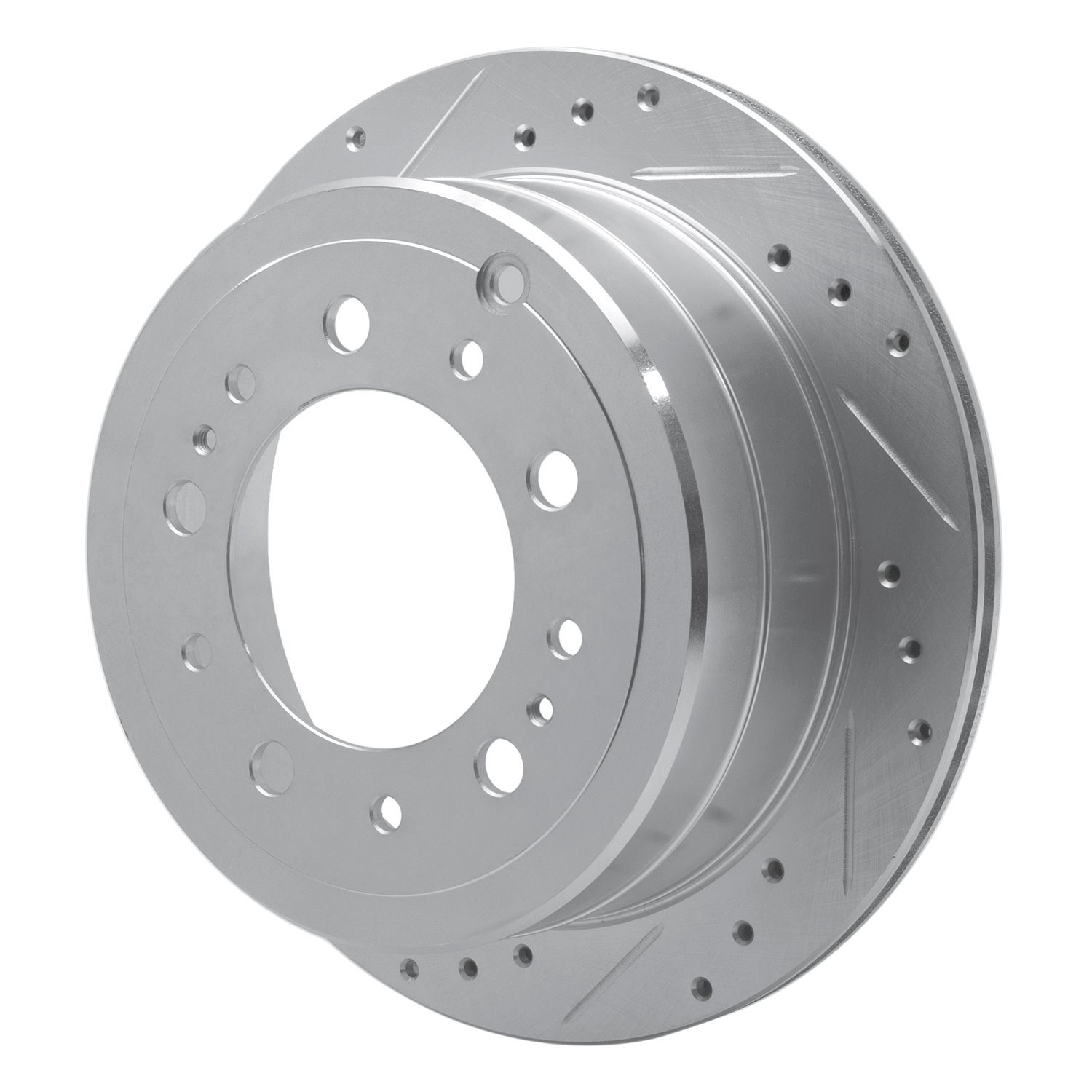 631-76113L Drilled/Slotted Brake Rotor [Silver], 1998-2007 Lexus/Toyota/Scion, Position: Rear Left
