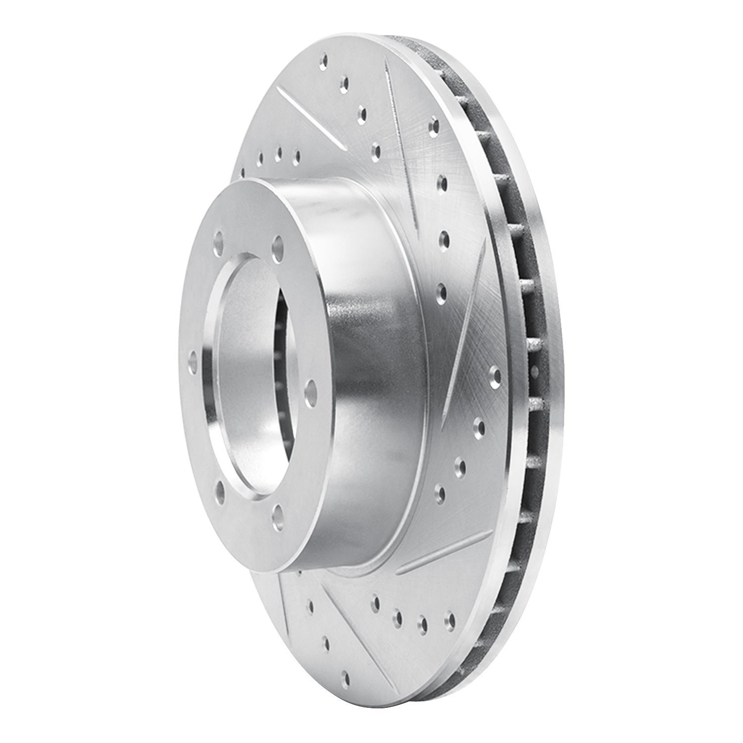 631-76115R Drilled/Slotted Brake Rotor [Silver], 1991-1998 Lexus/Toyota/Scion, Position: Front Right