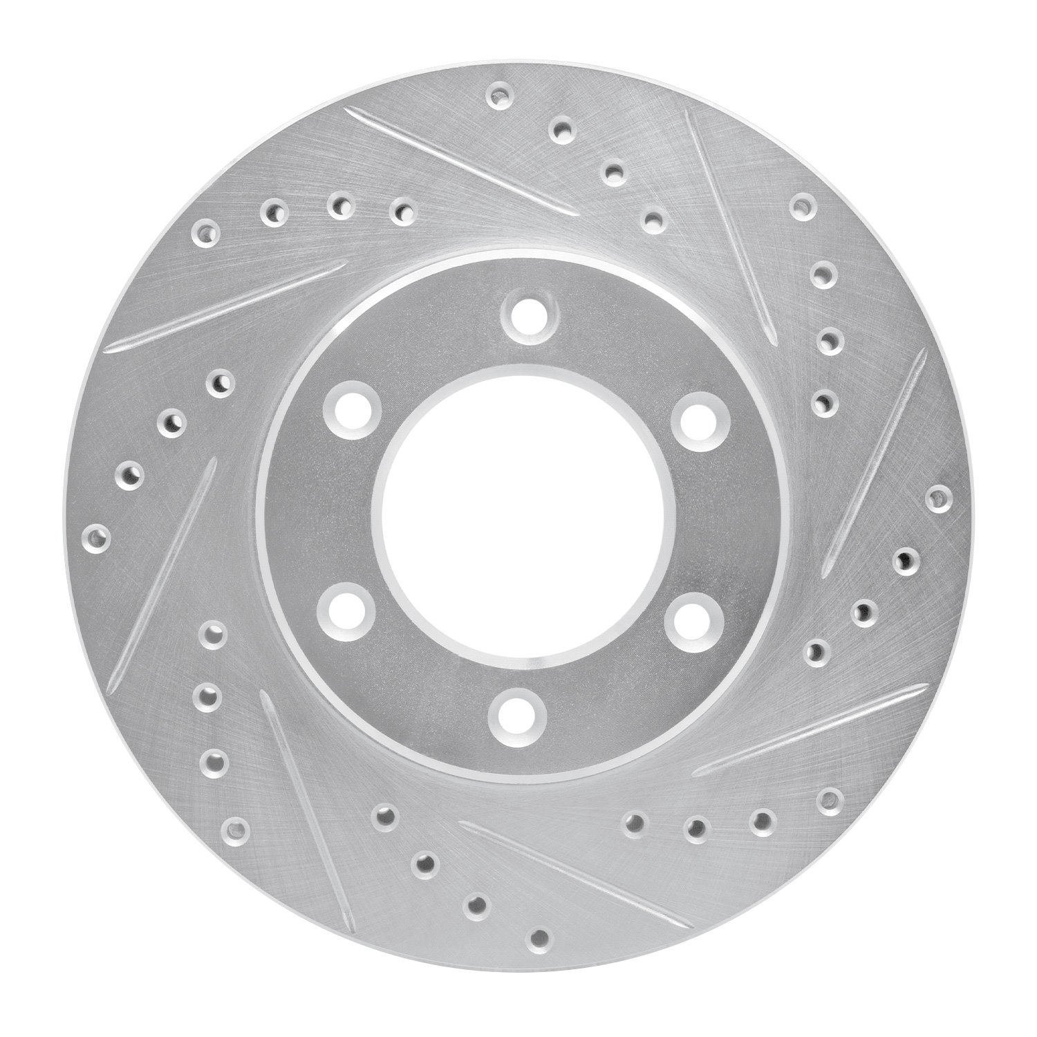 631-76118R Drilled/Slotted Brake Rotor [Silver], 1993-1998 Lexus/Toyota/Scion, Position: Front Right