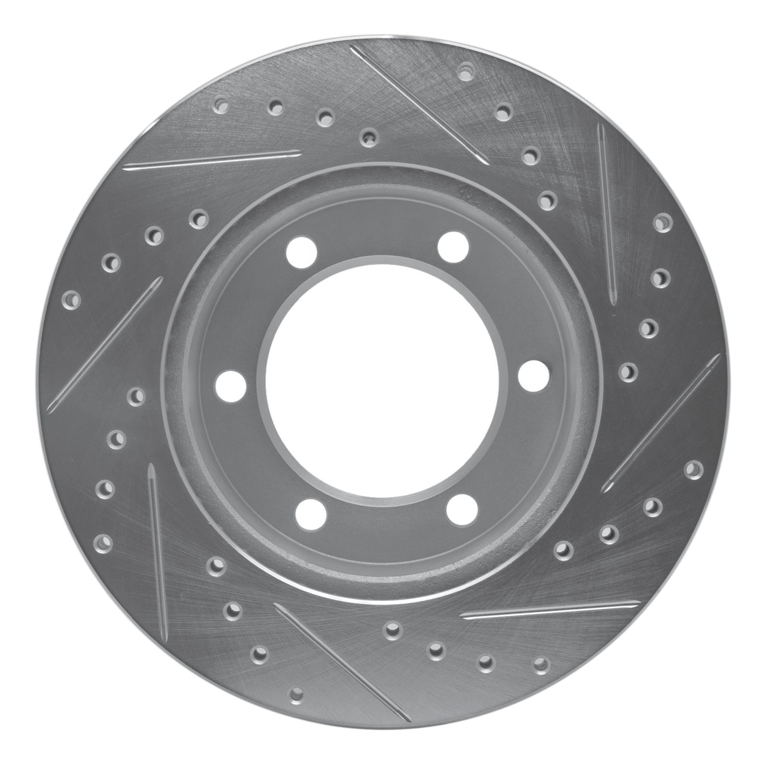 631-76121L Drilled/Slotted Brake Rotor [Silver], 1995-2004 Lexus/Toyota/Scion, Position: Front Left