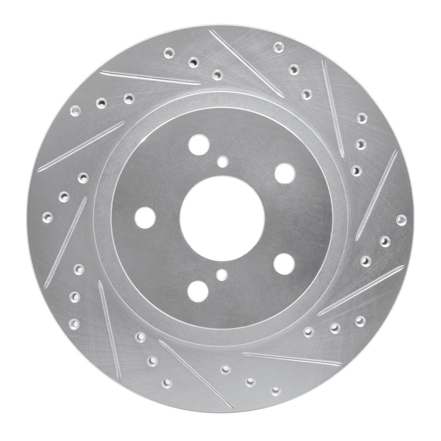 631-76122R Drilled/Slotted Brake Rotor [Silver], 1996-2003 Lexus/Toyota/Scion, Position: Front Right