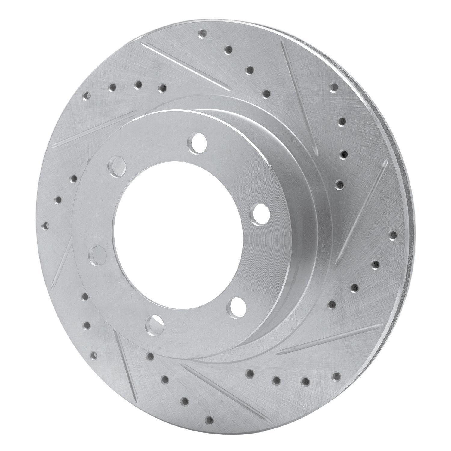 631-76123R Drilled/Slotted Brake Rotor [Silver], 1995-2004 Lexus/Toyota/Scion, Position: Front Right