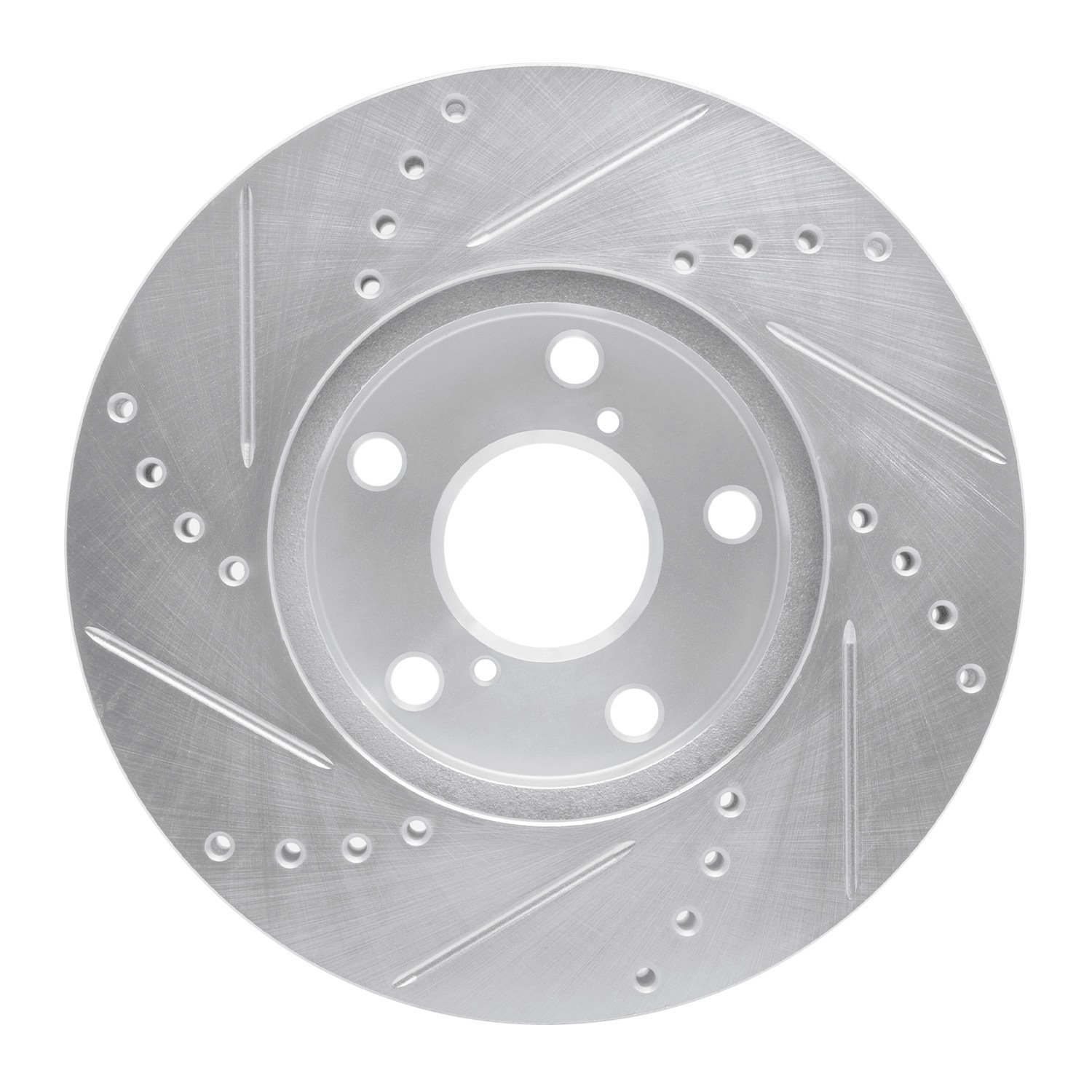 631-76125R Drilled/Slotted Brake Rotor [Silver], 2001-2005 Lexus/Toyota/Scion, Position: Front Right