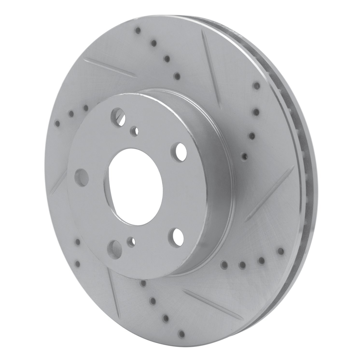 631-76133R Drilled/Slotted Brake Rotor [Silver], 2005-2015 Lexus/Toyota/Scion, Position: Front Right