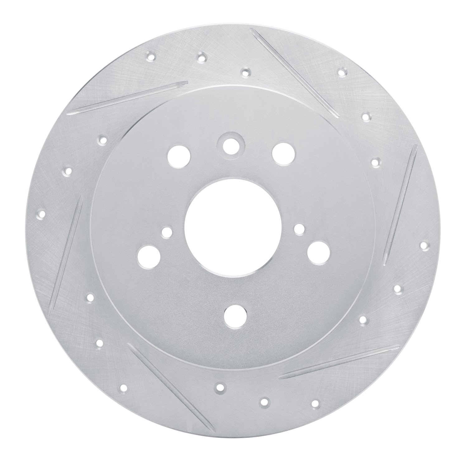 631-76152R Drilled/Slotted Brake Rotor [Silver], Fits Select Lexus/Toyota/Scion, Position: Rear Right