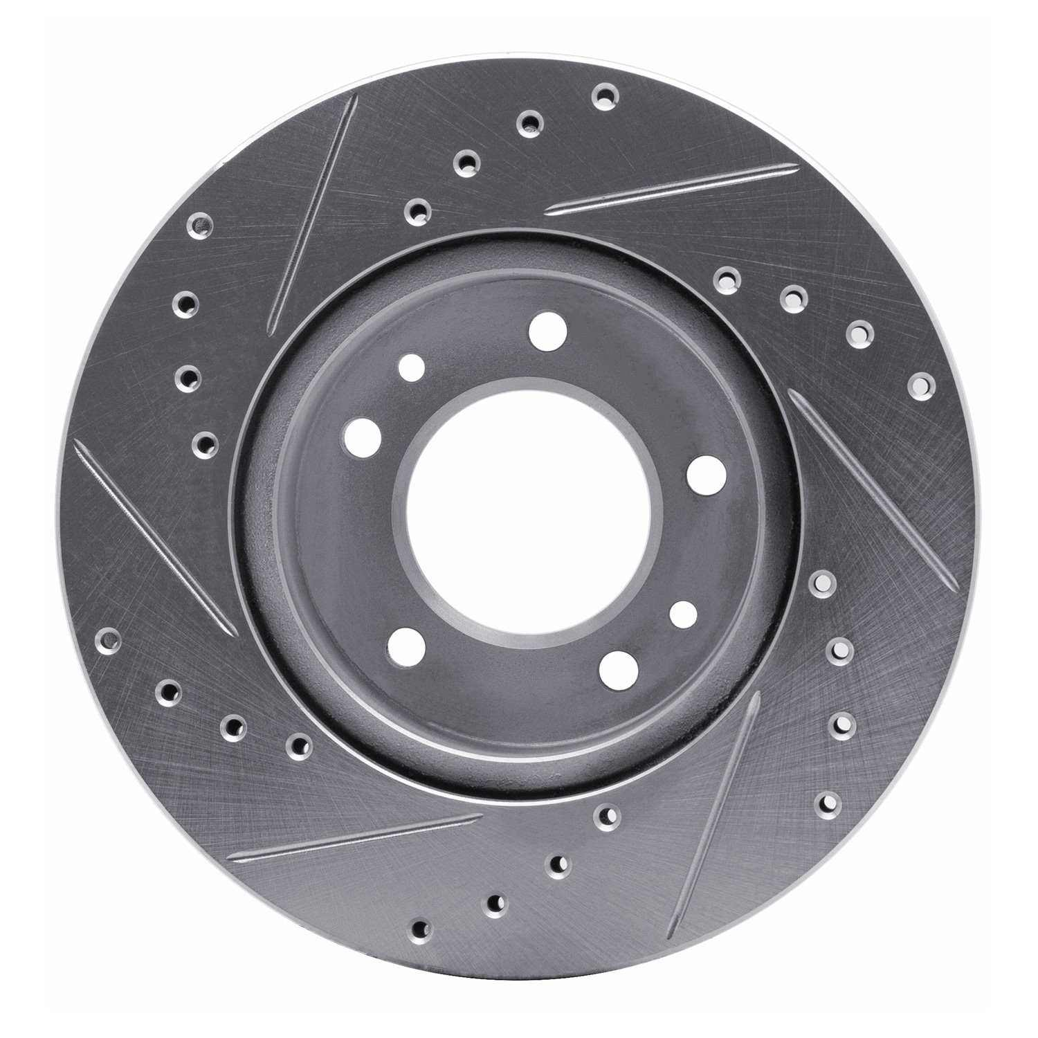Drilled/Slotted Brake Rotor [Silver], 1986-1991