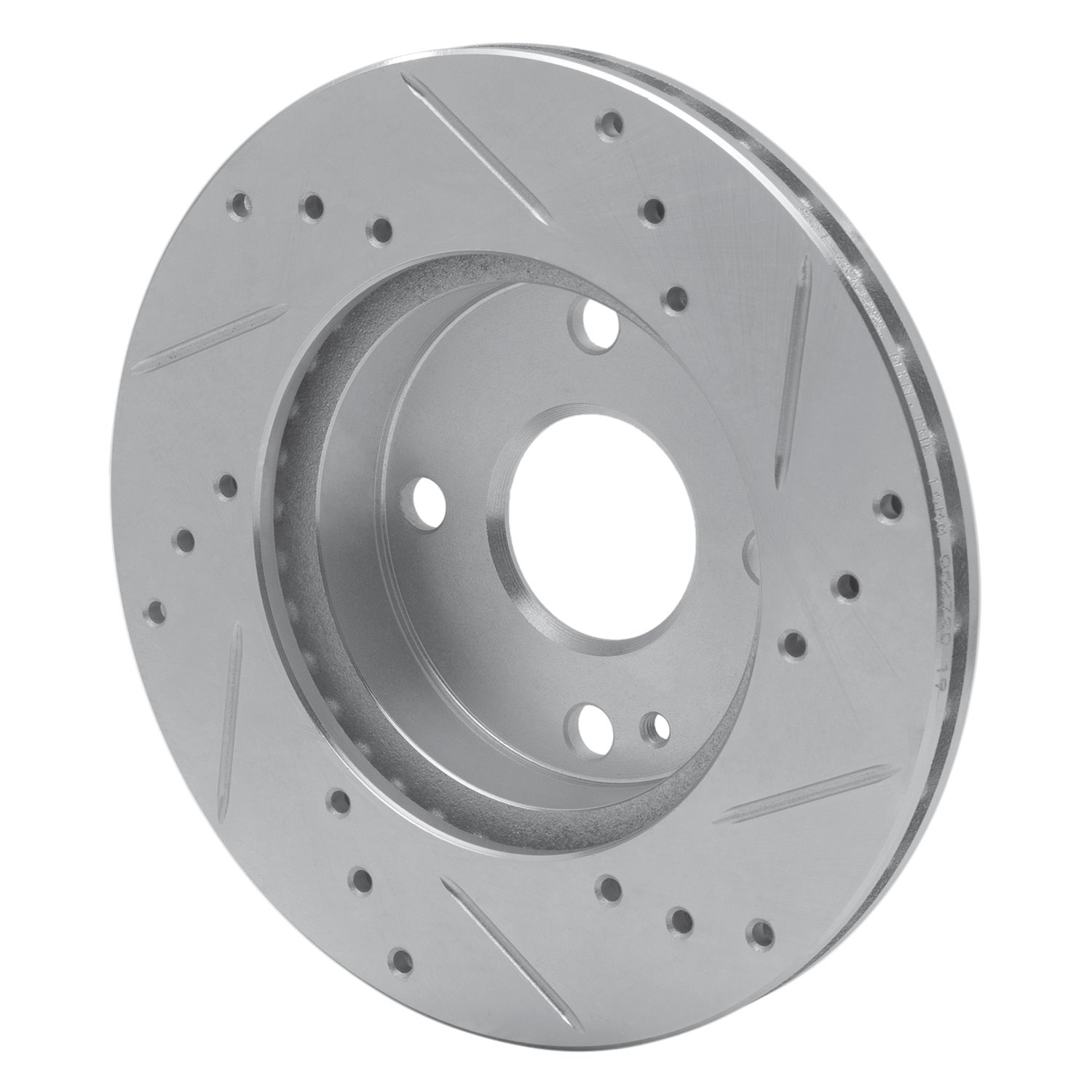631-80022L Drilled/Slotted Brake Rotor [Silver], 1990-1993 Ford/Lincoln/Mercury/Mazda, Position: Front Left