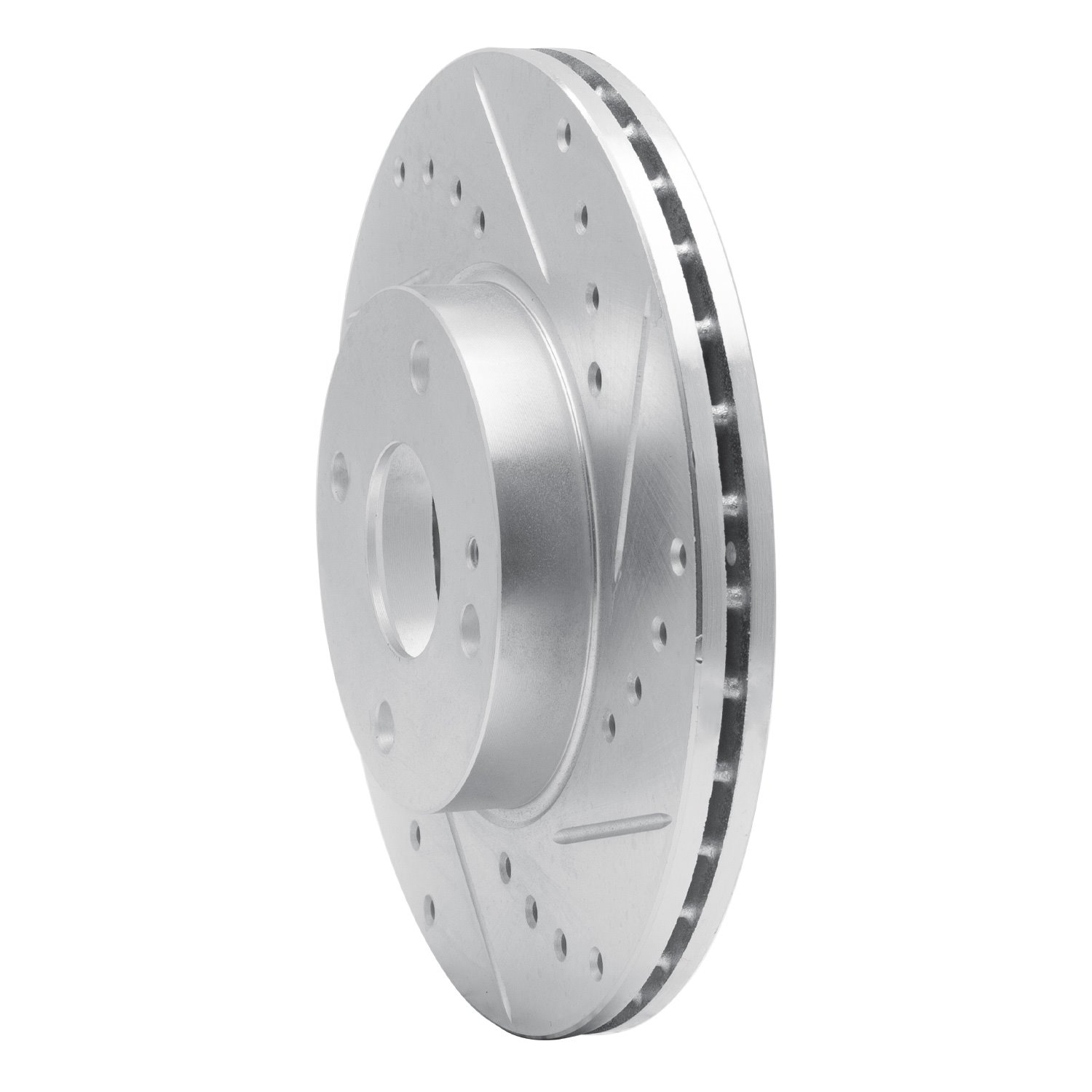 631-80030R Drilled/Slotted Brake Rotor [Silver], 1994-2002 Ford/Lincoln/Mercury/Mazda, Position: Front Right