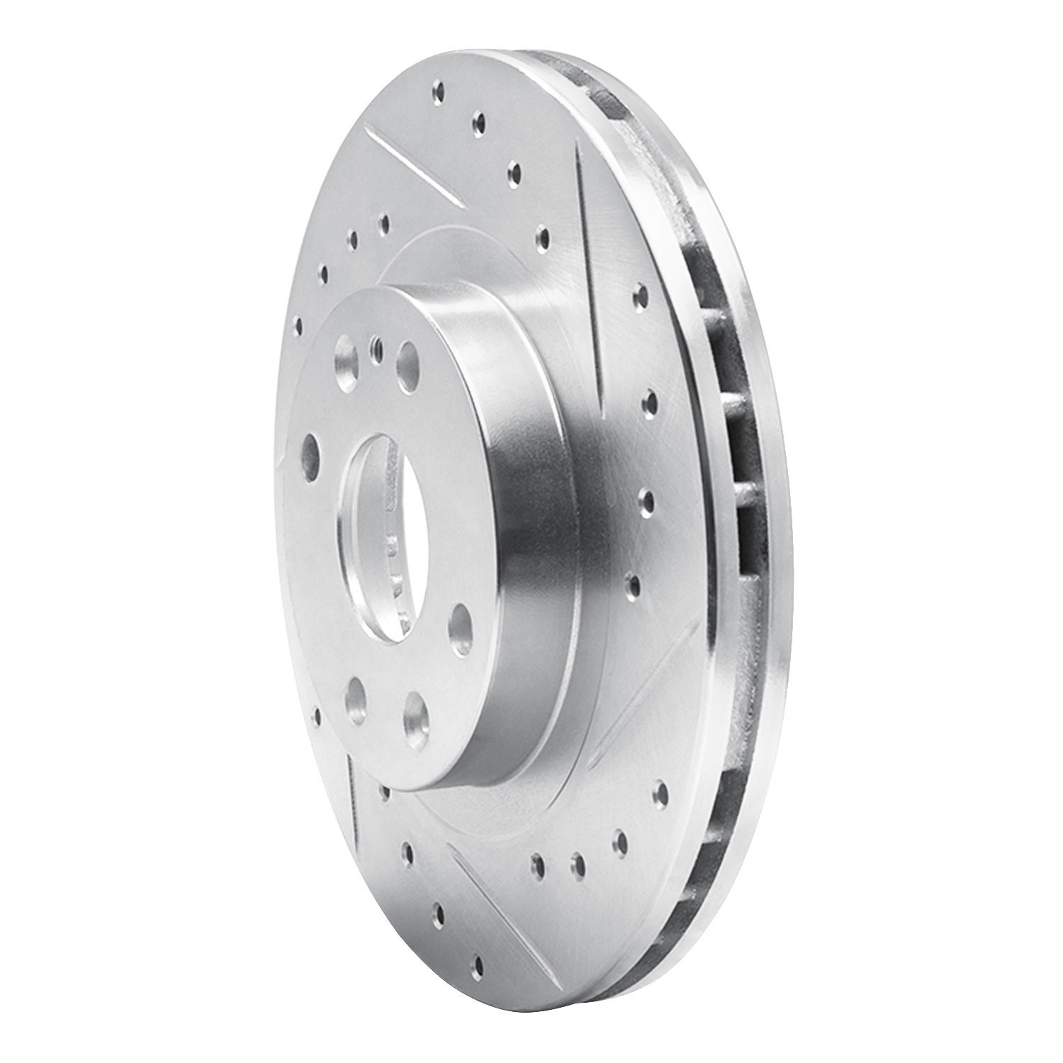 Drilled/Slotted Brake Rotor [Silver], 1999-2003
